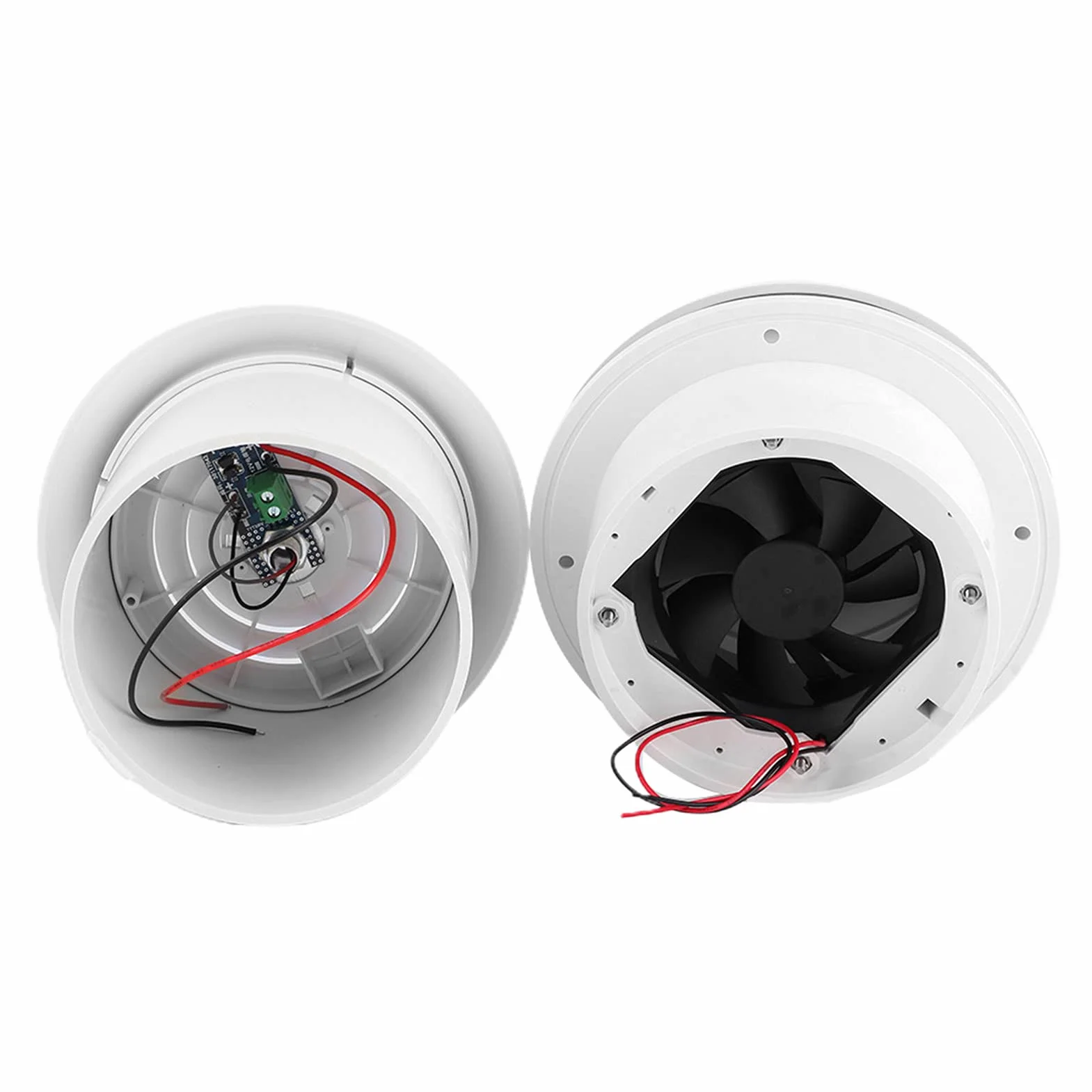 Yosoo 12 V wentylator dachowy 5000 obr./min LED wentylator sufitowy wentylacja okrągła do przyczepy kempingowej, samochodu dostawczego, vana