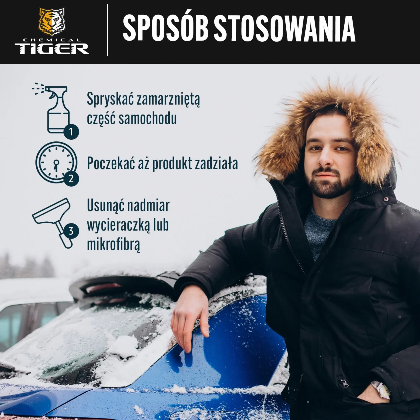 Perfect Glass DeFROSTer Spray Odmrażający do Samochodu 500 ml –60 °C Odmrażacz do Szyb