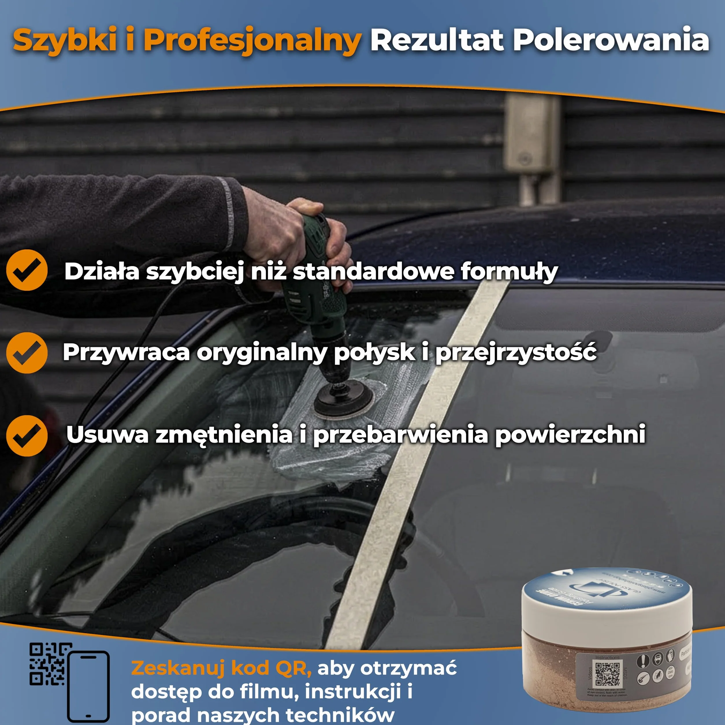 Glass Polish 90006 Tlenek ceru wysokiej jakości proszek do polerowania szkła - TREO 85% - 3,5 mikrona - 50 gramów