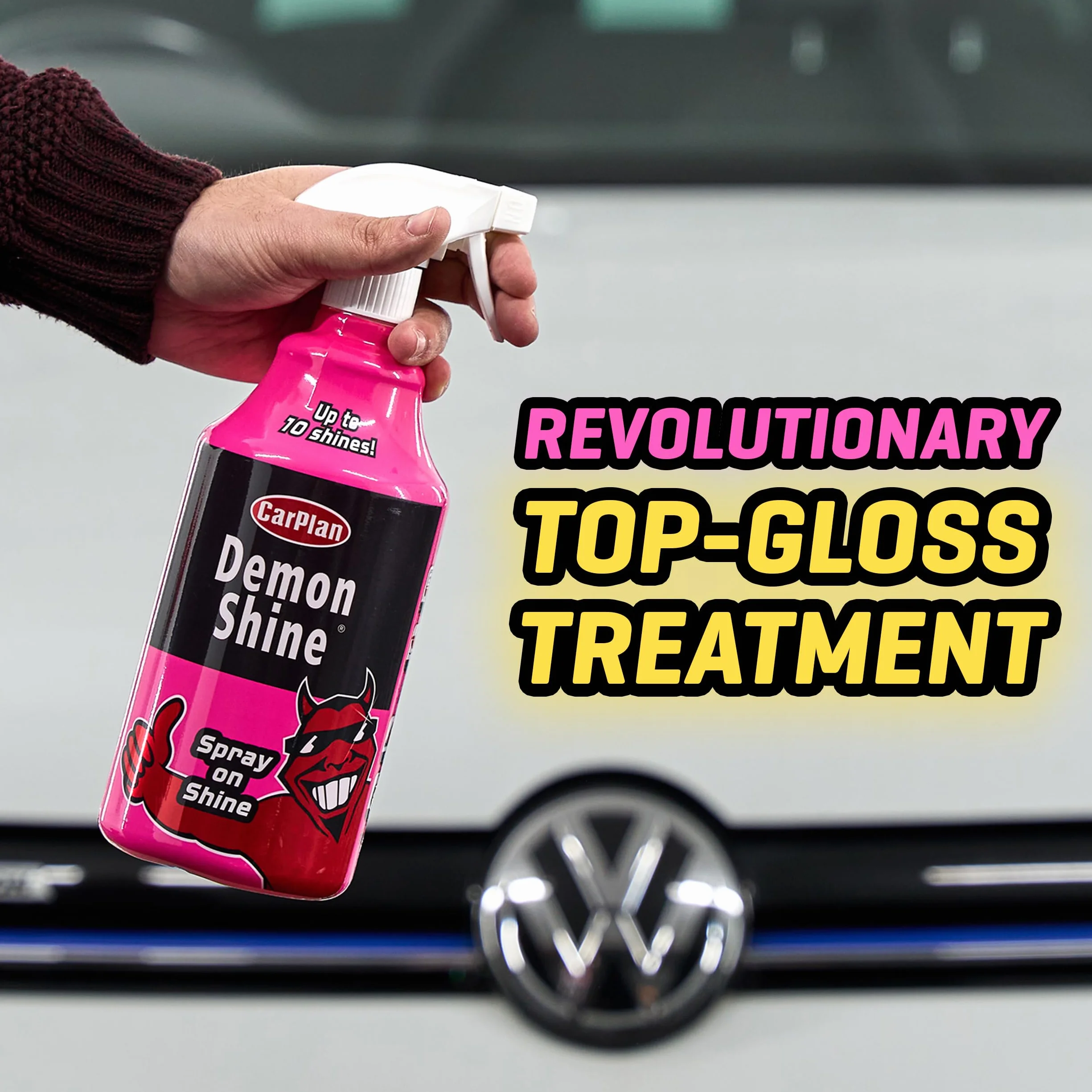 CarPlan Demon Shine Błyskawiczny spray nabłyszczający do samochodów 1 litr
