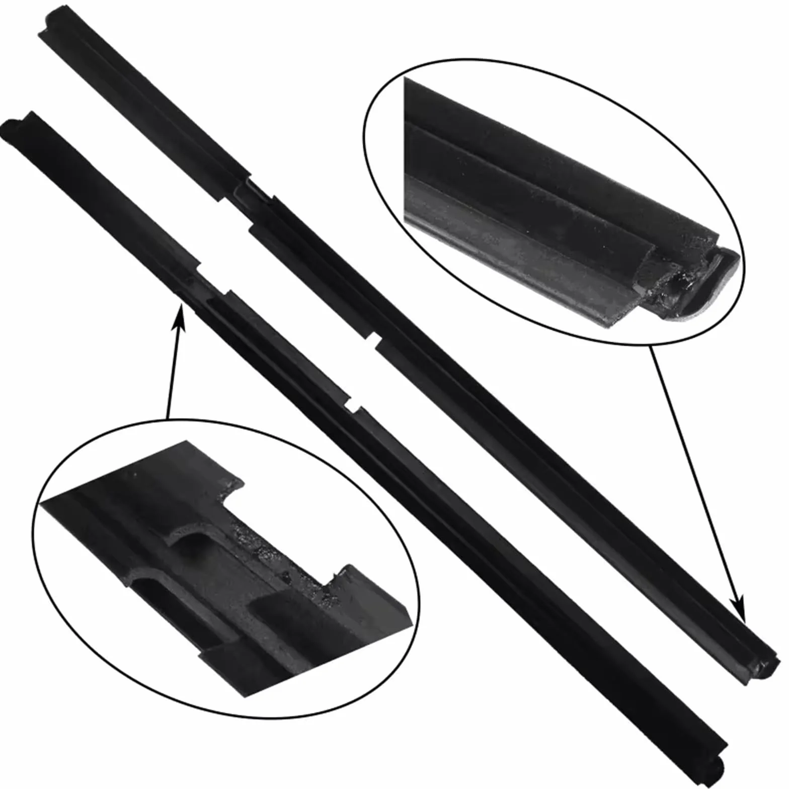 Taśma uszczelniająca do okien Jeep Grand Cherokee II WJ WG 1998-2005 4szt. Uszczelki przednie i tylne