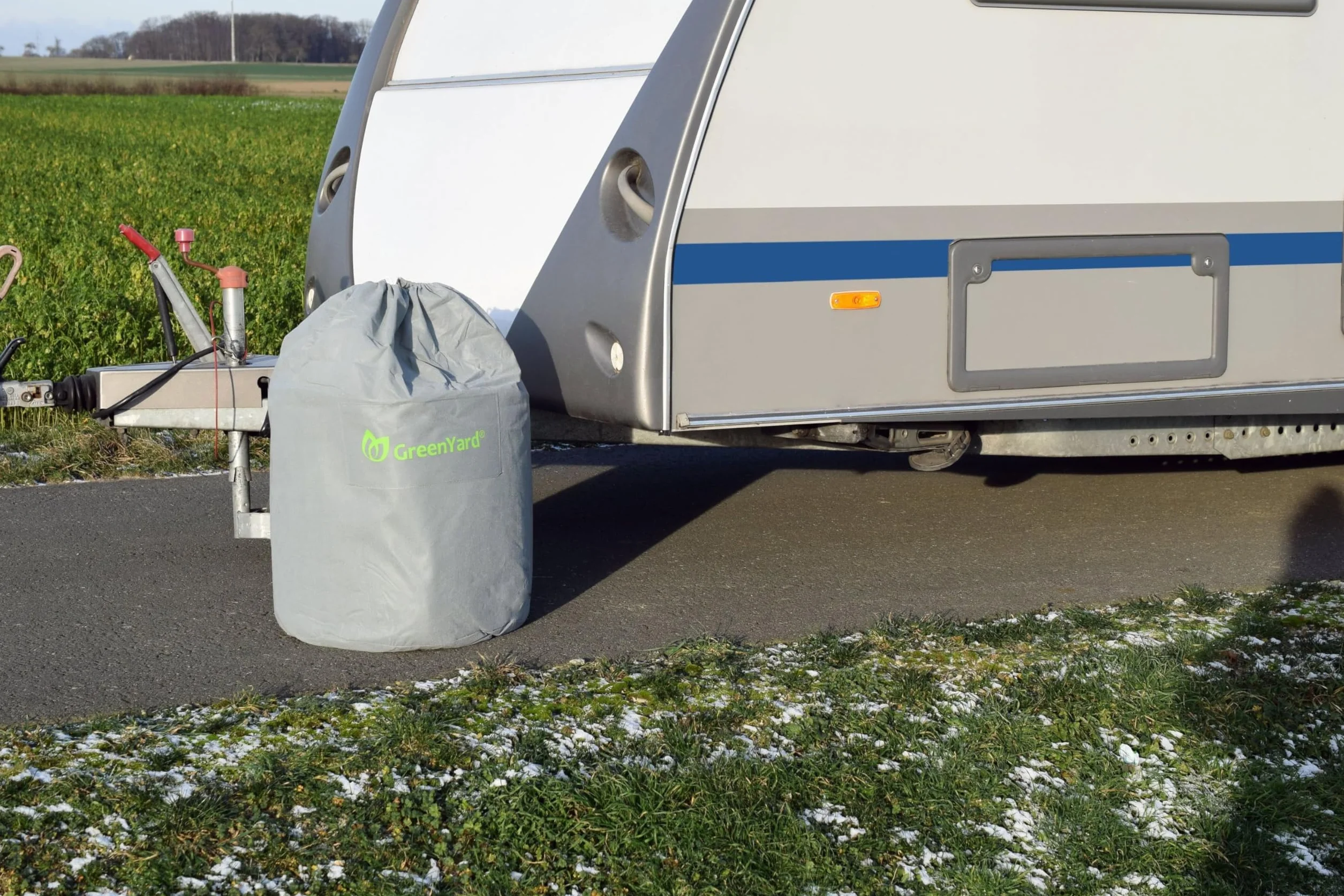 GreenYard® Pokrowiec na przyczepę kempingową XL 730x250x220 cm Wodoodporny Oddychający