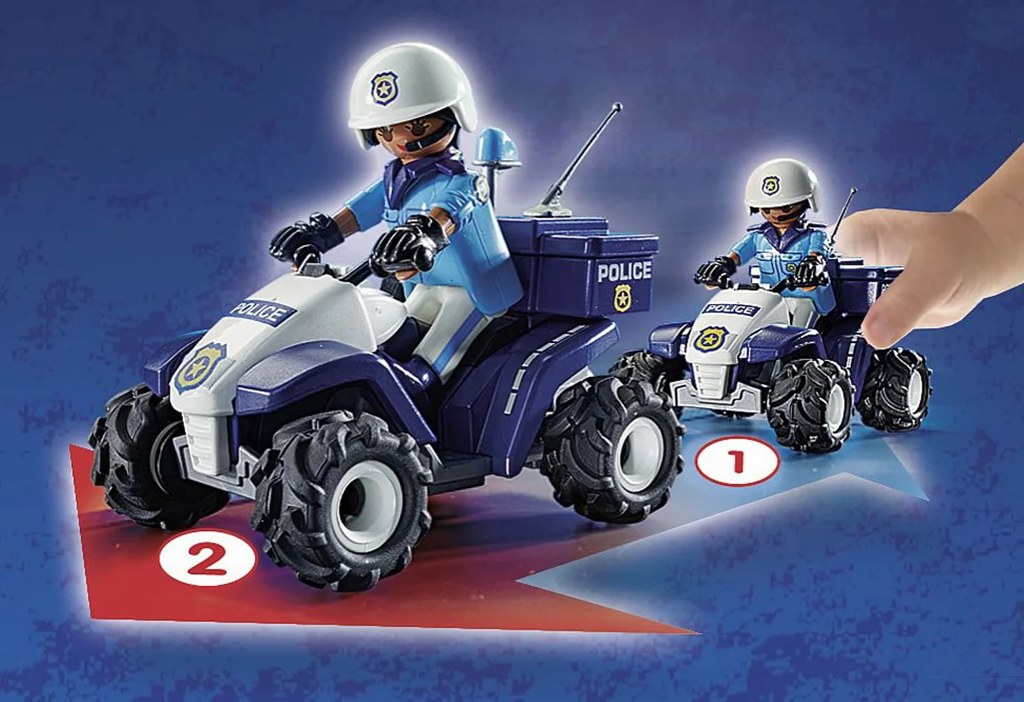 PLAYMOBIL City Action 71092 Policyjny Speed Quad, wyposażony w napęd wsteczny, od 4 lat