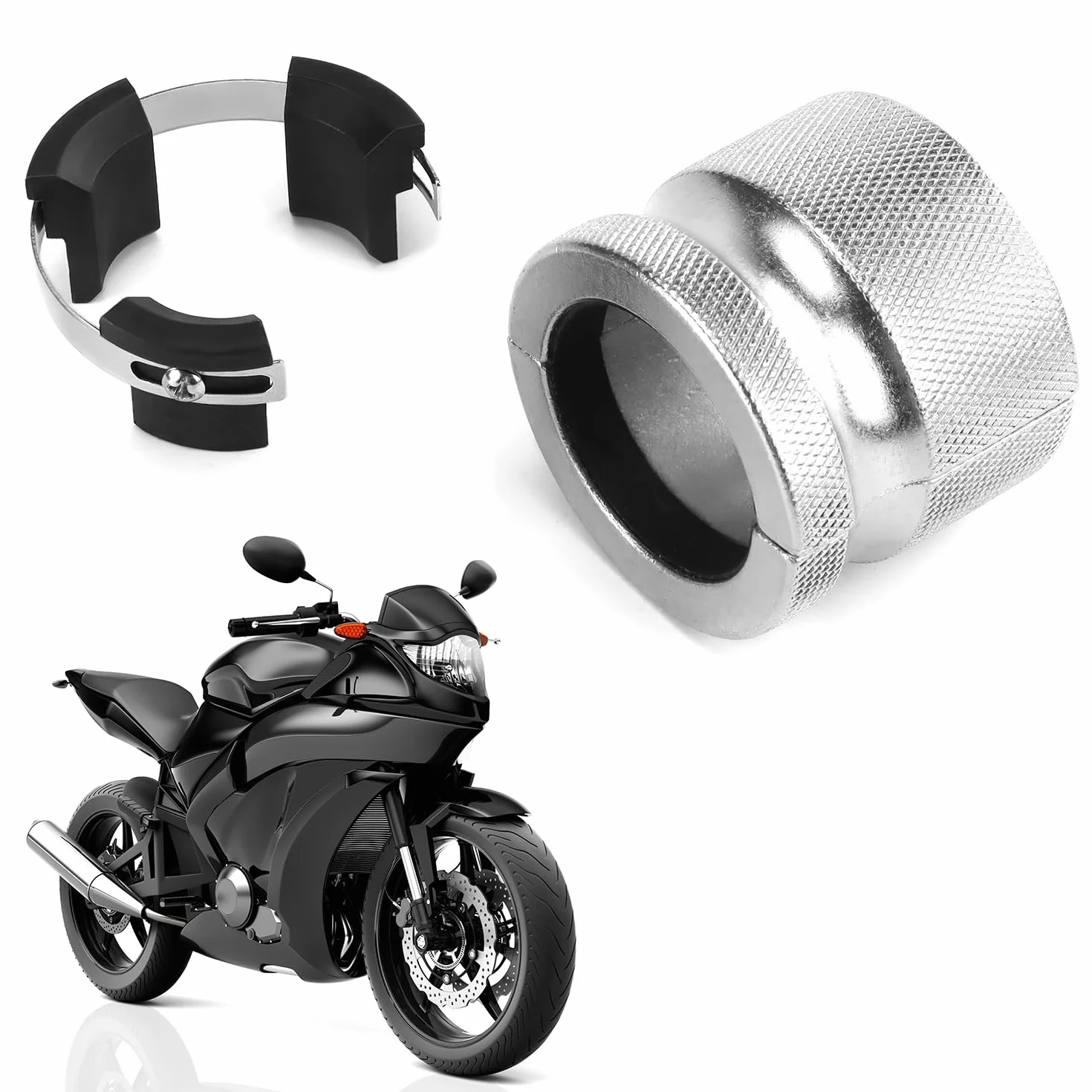 QWORK® Regulowane narzędzie do uszczelniania widelców motocyklowych, 33-54 mm narzędzie do uszczelniania widelców konwencjonalnych i odwróconych