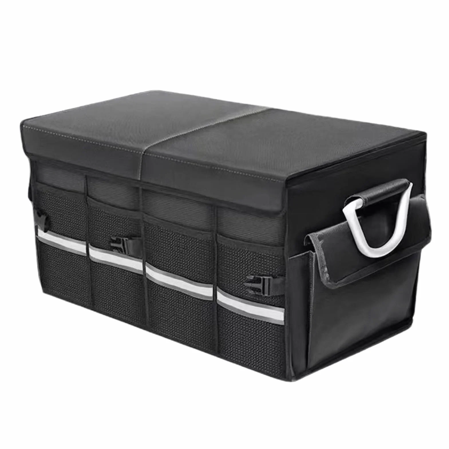 Generico Organizator bagażnika, wielomorowy pojemnik do przechowywania, składane akcesoria do pojazdów na artykuły spożywcze Rv Travel Accessories, idealny na wycieczki samochodowe dla mężczyzn i