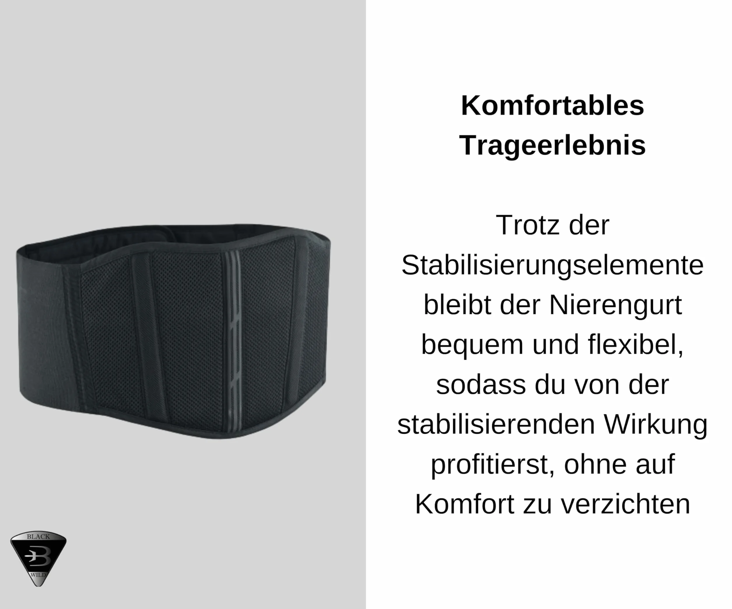 BLACKWILD pas nerkowy oddychająca konstrukcja stabilność pleców dla mężczyzn i kobiet