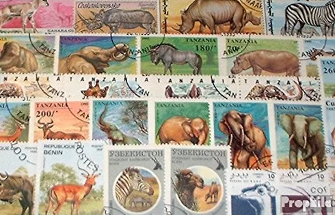 Afryka 50 ró?ne Afryki Zwierz?ta Znaczki (Znaczki dla kolekcjonerów) Ssaki