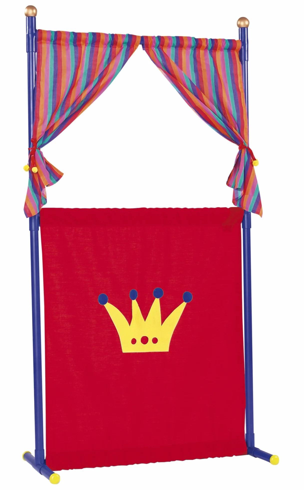 Simba 104586783 - teatr lalek, 4 pacynki, plastikowa rama, kasperl, księżniczka, krokodyl, policjant, 5 części, głowa 10 cm, 132 cm, od 5 lat