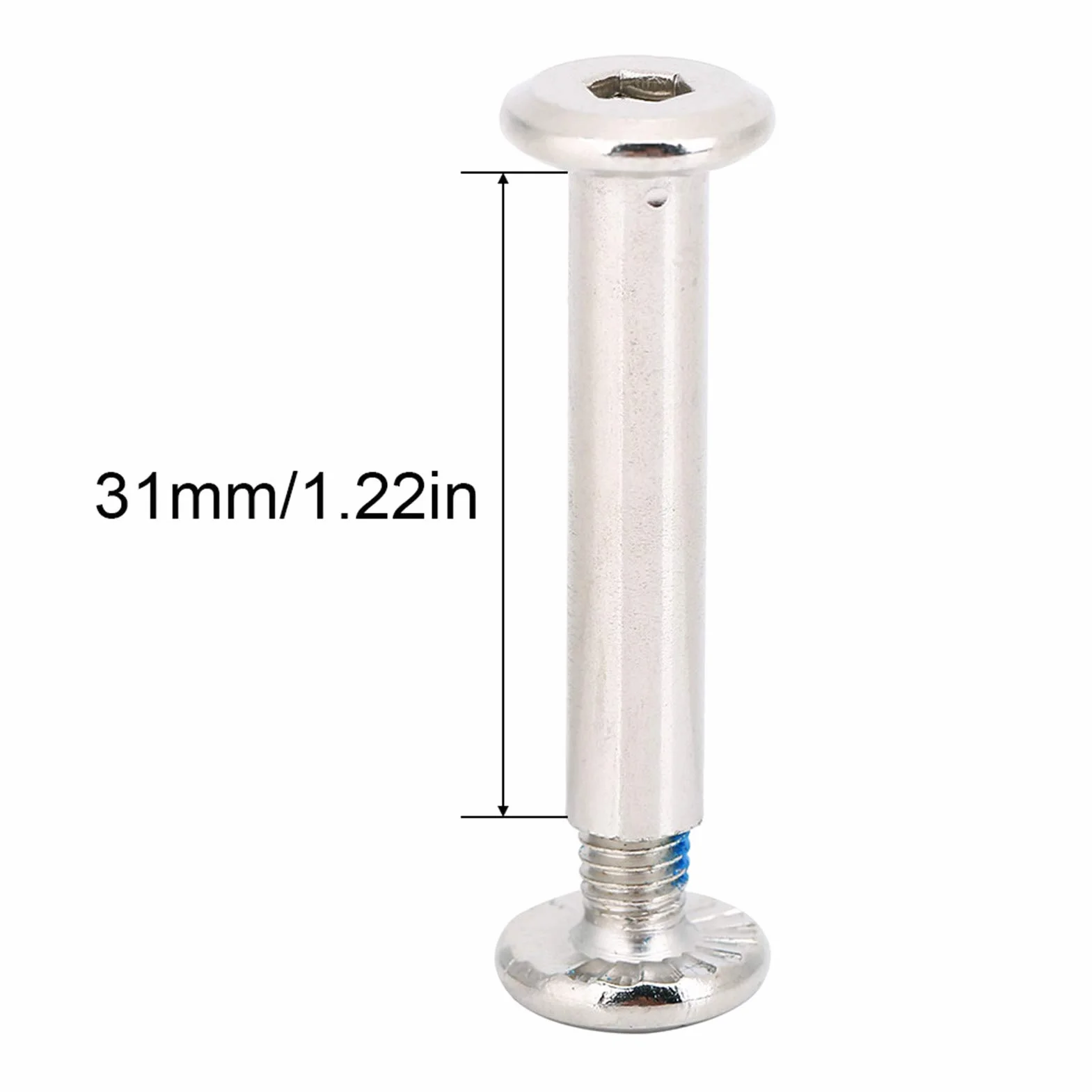 Yosoo Health Gear Śruby do kół łyżwiarskich 10 szt. 31 mm 36 mm żelazne