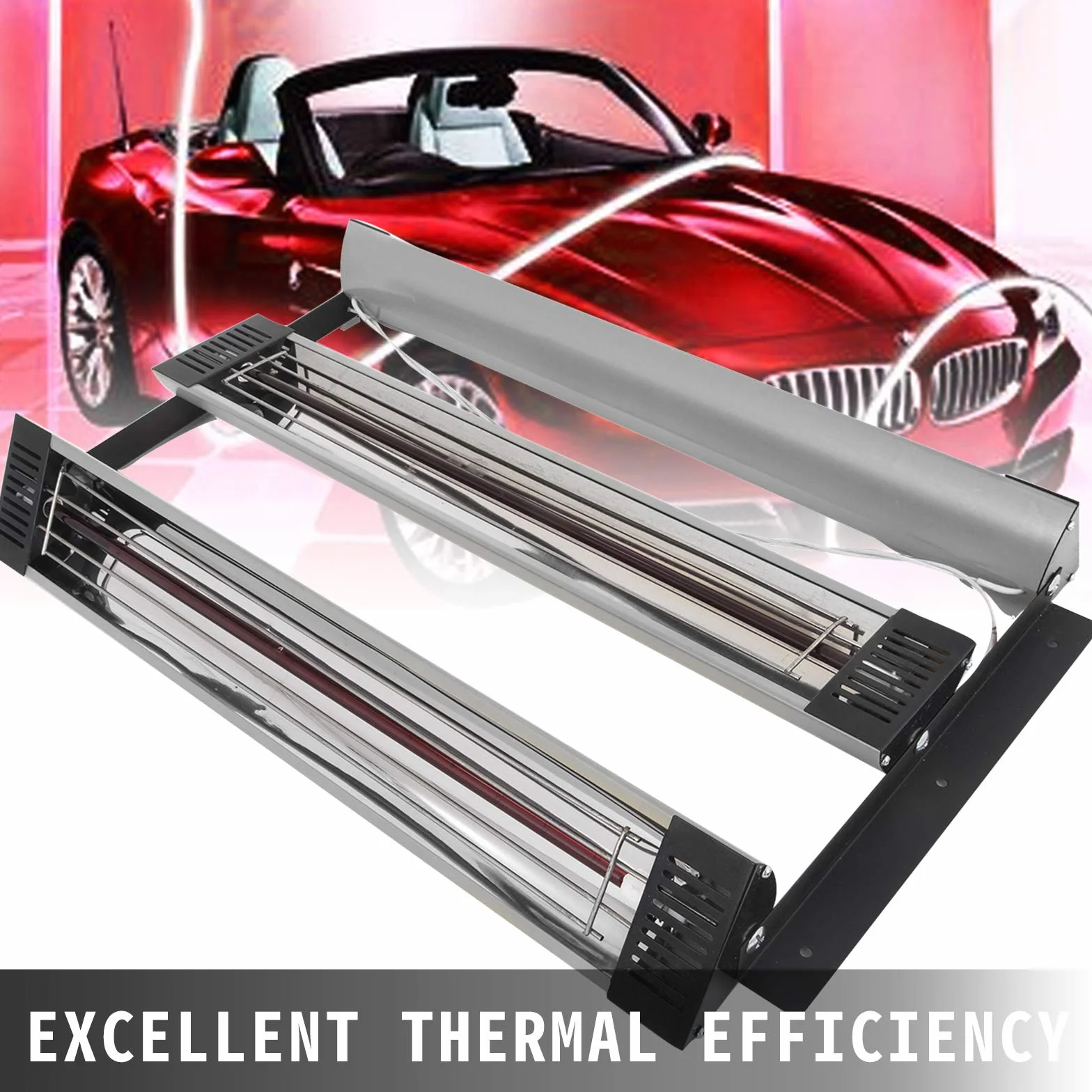 VEVOR Lampa polimeryzacyjna na podczerwień 3000 W 120x100 cm² zestaw 2 sztuk