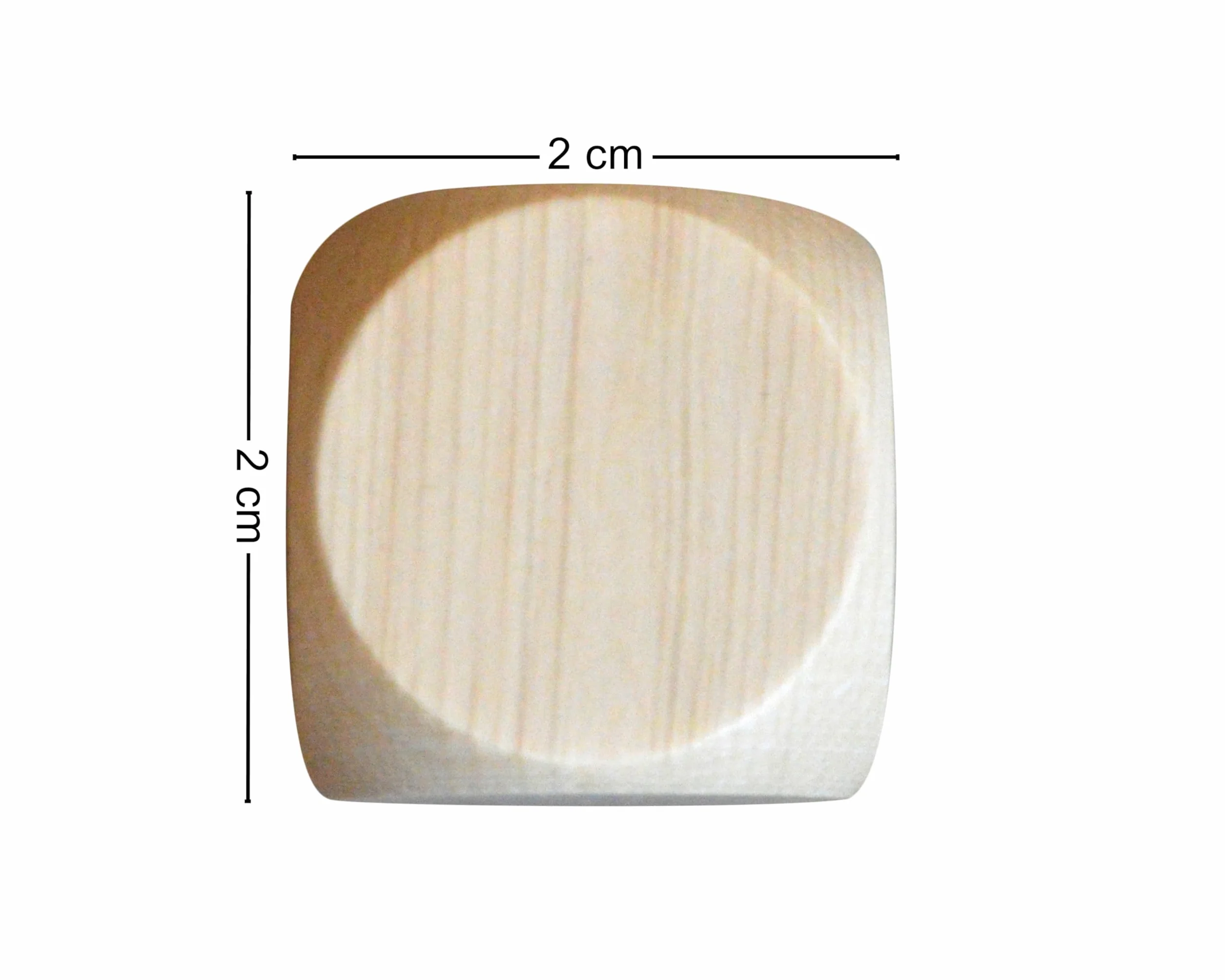 Wooden World - 10 x drewniana kostka do regularnych kostek, pusta, niemalowana, drewno sześciokątne, 20 mm