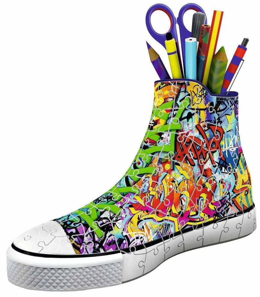 Sneaker Graffiti Style 3D Sonderformen: Erlebe Puzzeln in der 3. Dimension
