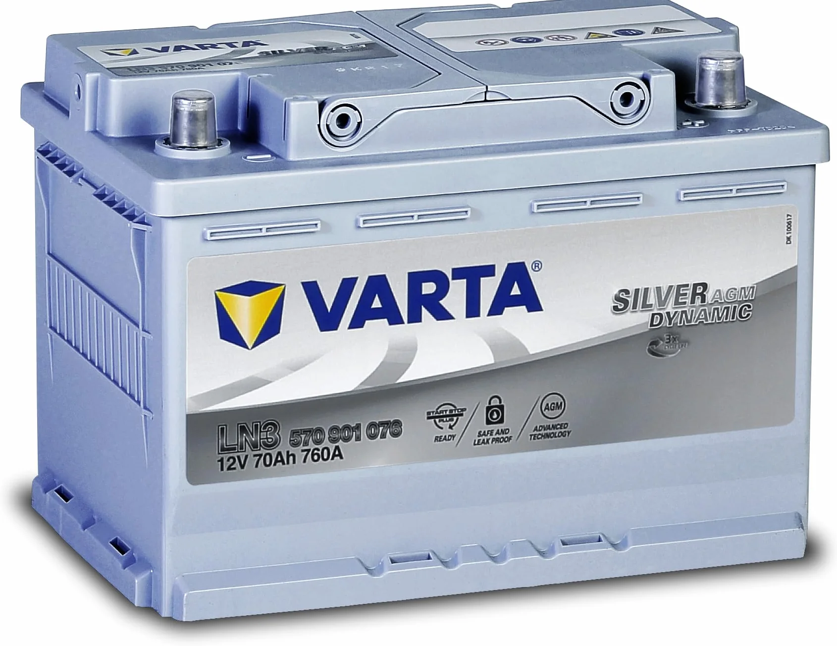 Varta 570901076D852 Akumulator 70 Ah Szary