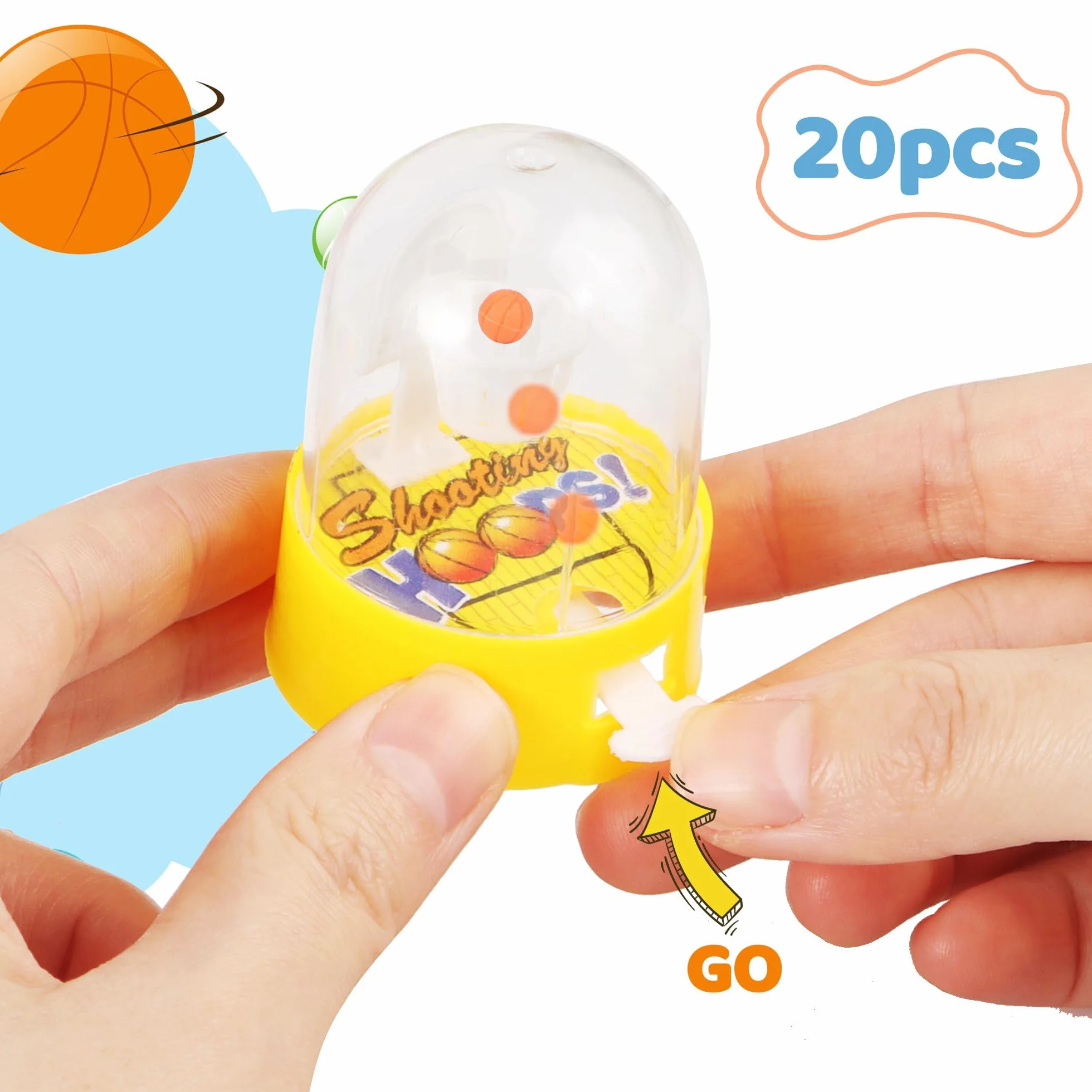 20 sztuk mini zabawki do koszykówki, do koszykówki na palce, zabawki do koszykówki, zabawki do koszykówki z palcami, mini koszykówka, gra w koszykówkę, prezent urodzinowy dla dzieci