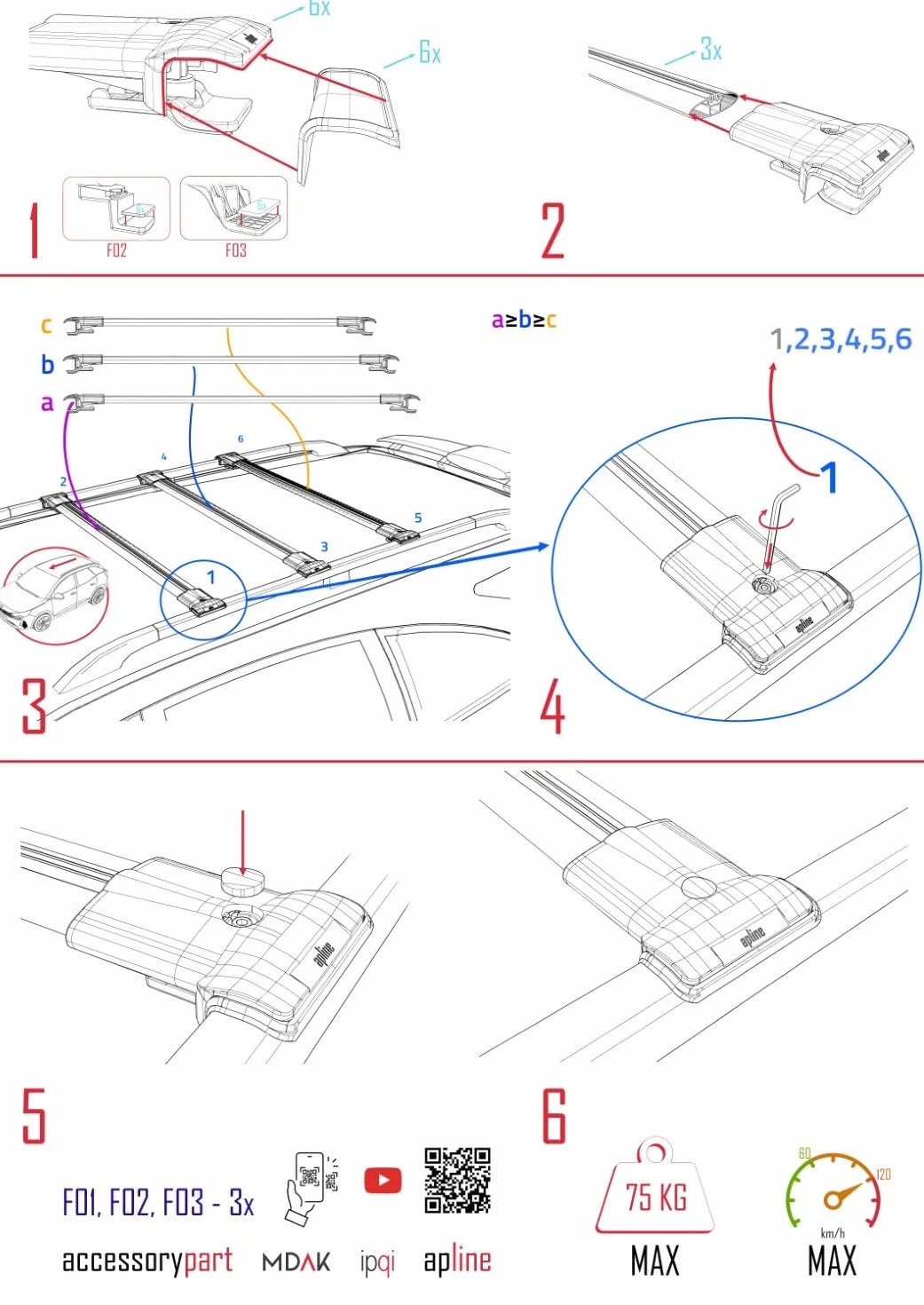 Kompatybilny z Suzuki Jimny (JB33/JB43) 1998-2018 FLY Model Aluminiowe poprzeczki dachowe Czarny 3 szt.