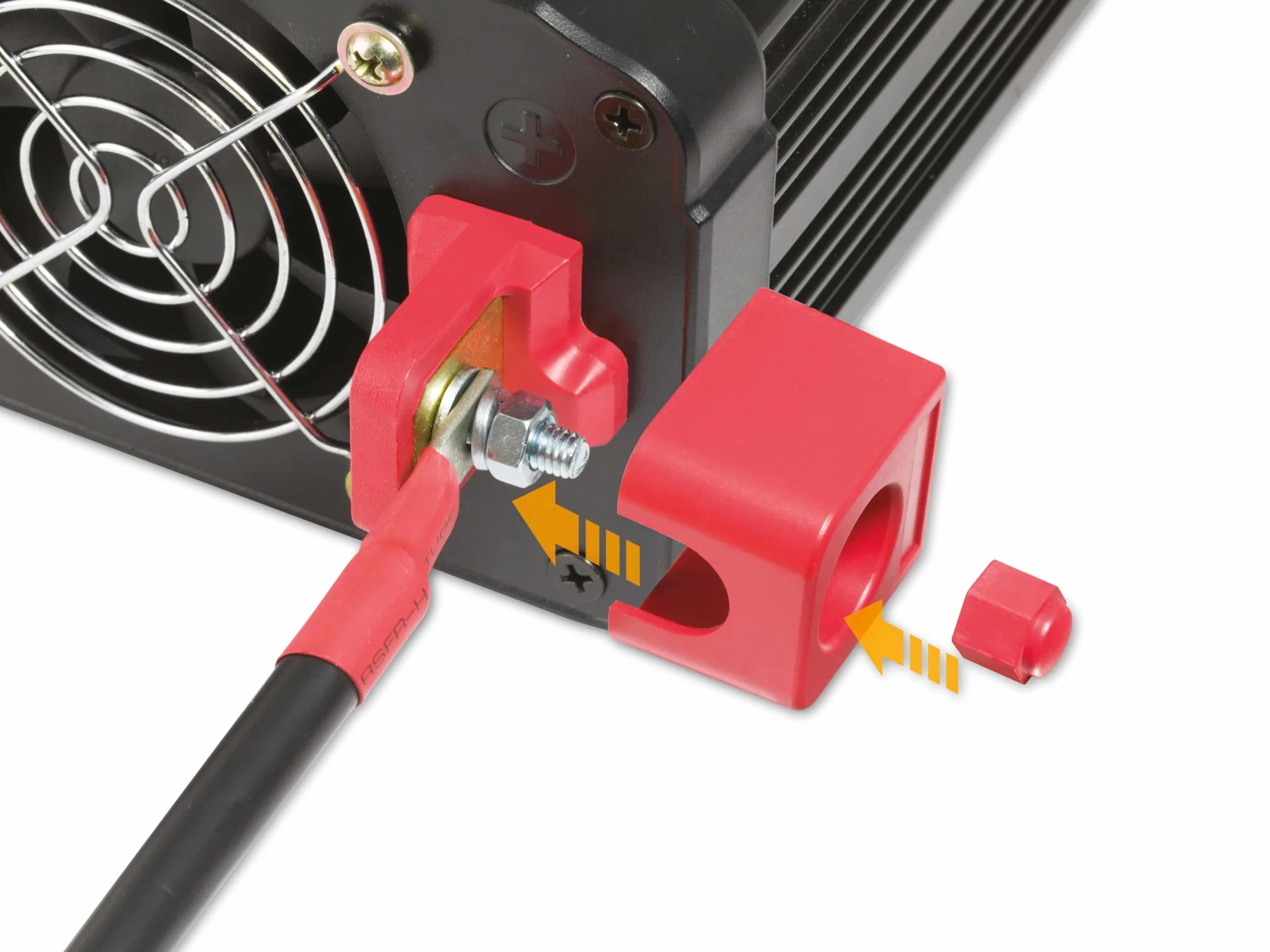 Technaxx Falownik samochodowy 12V 230V 1200W 2400W inwerter z 2 wtyczkami Schuko i 2x USB