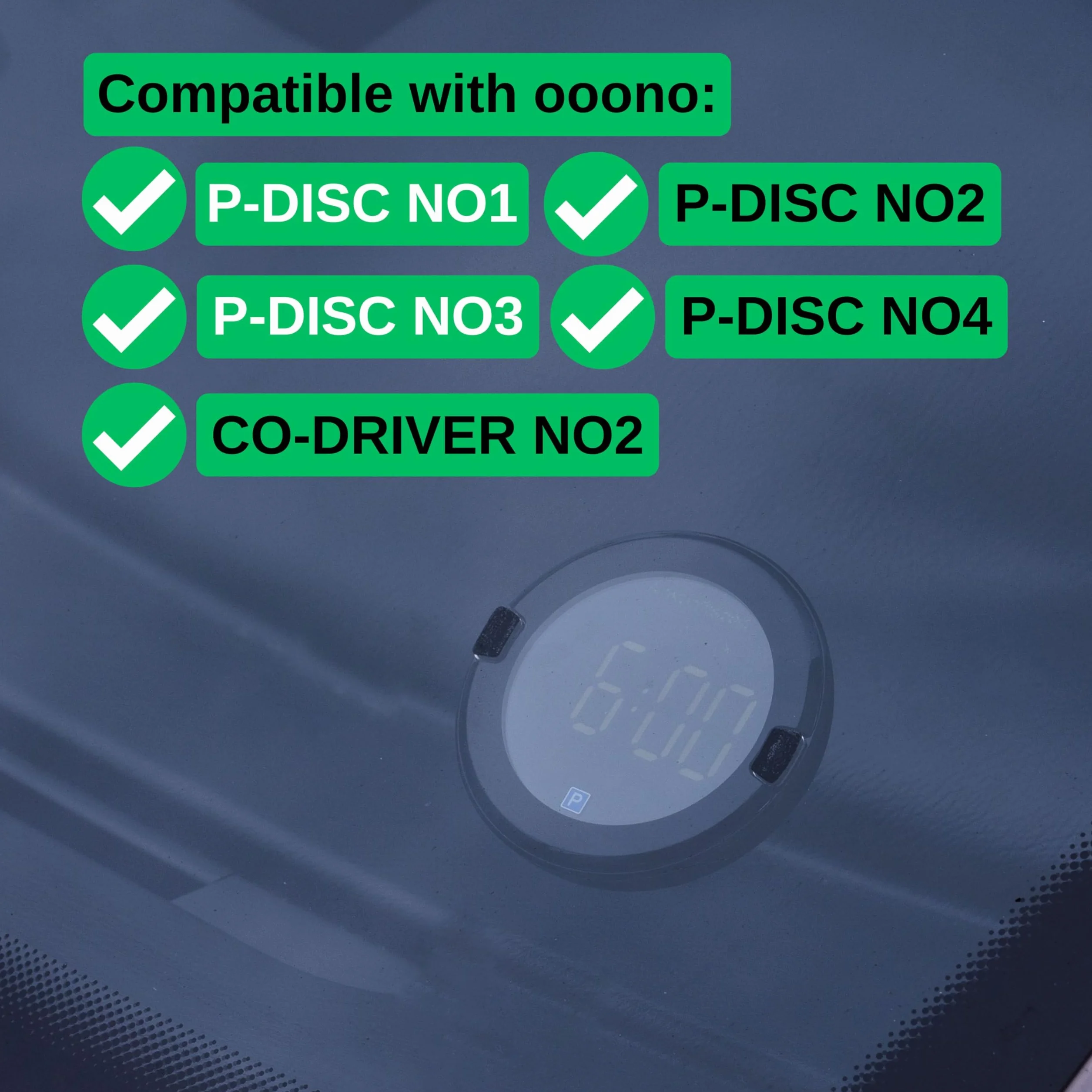 Zestaw wymiennych pasków samoprzylepnych 4 sztuki OOONO PARK P-DISC NO1 NO2 NO3 NO4 CO-DRIVER NO2 metalowe płytki