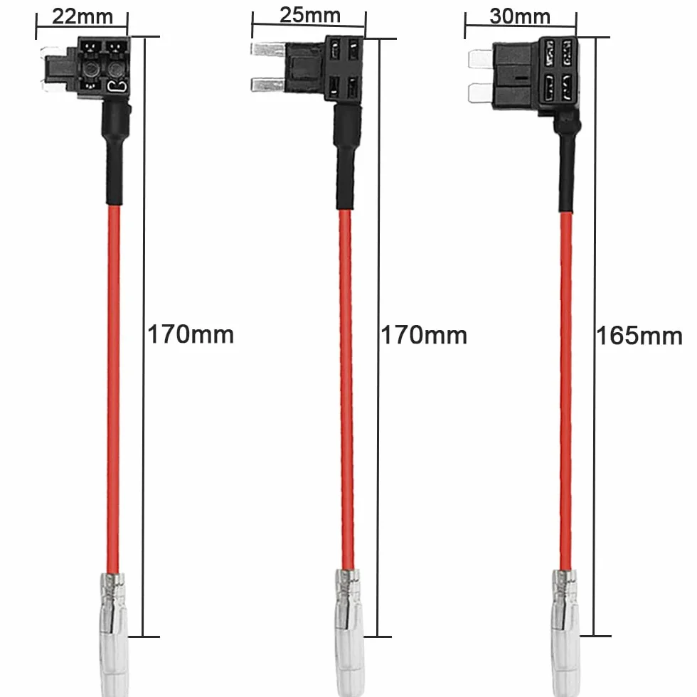 Zestaw Uchwyt Bezpiecznika 12V 24V 16 AWG z Płaskimi Bezpiecznikami i Ściągaczem