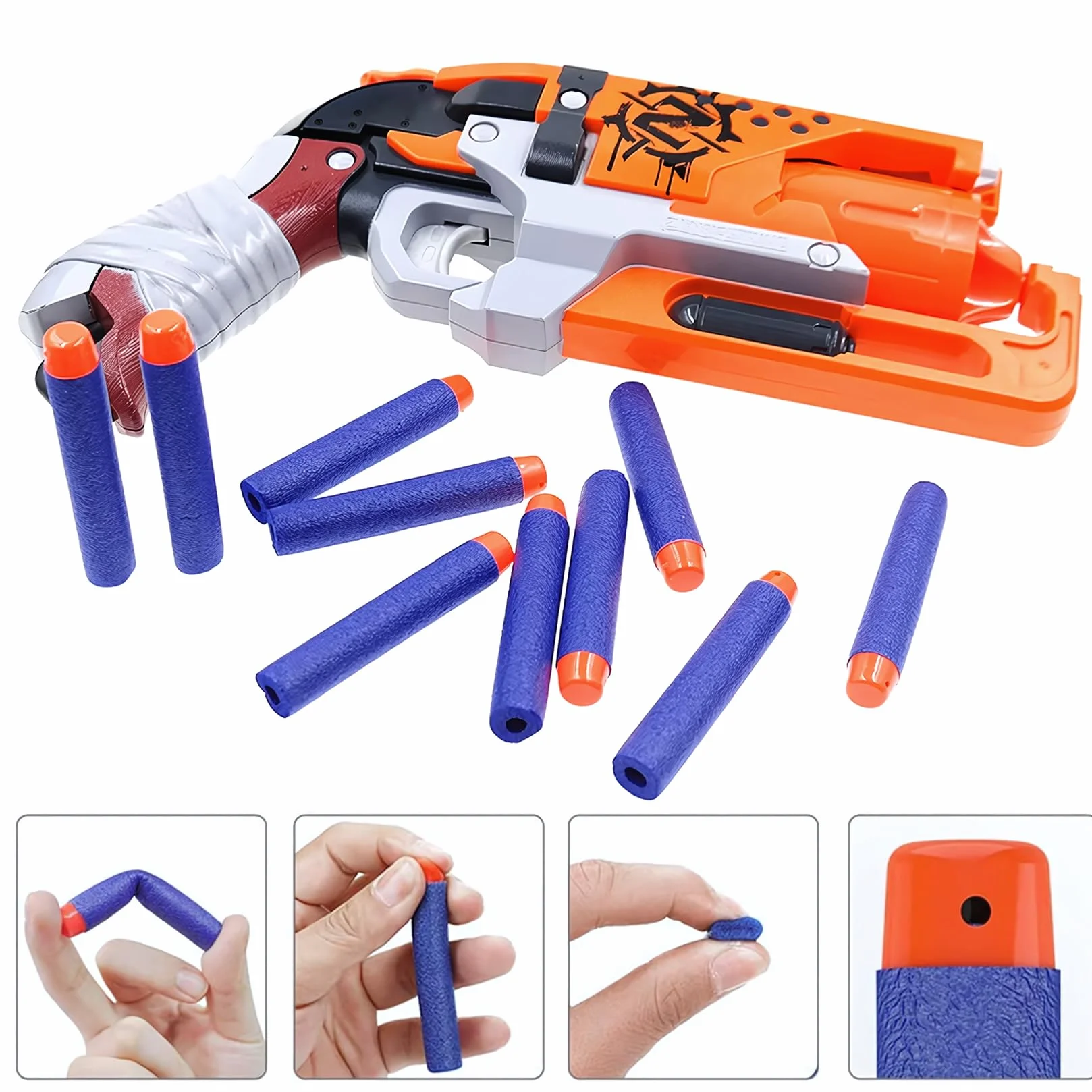 150 sztuk Nerf Elite 2.0, zapasowe pianki do rzutek, akcesoria do gry