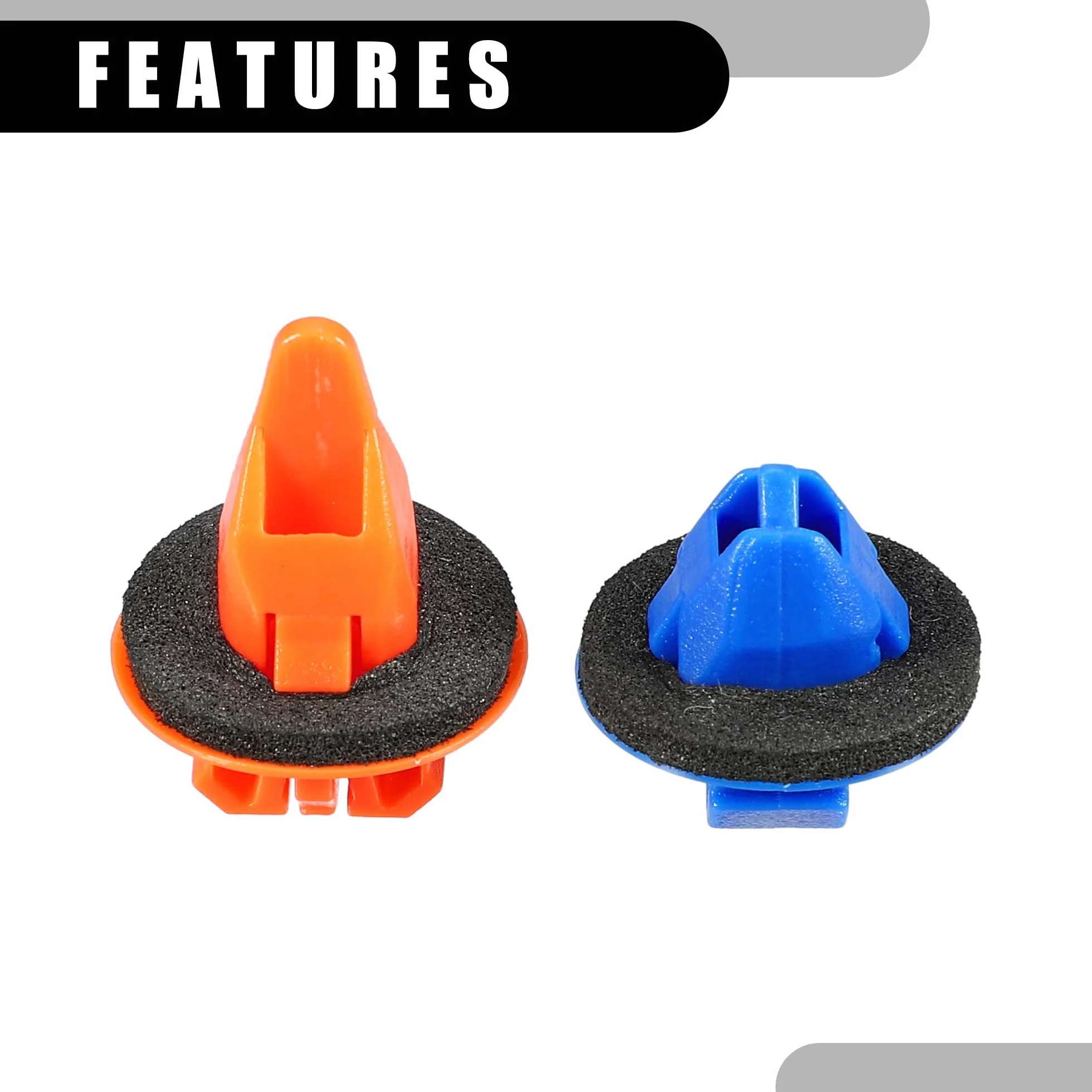 Fender Flare Clips 7549535010 7539735010 Zestaw nitów do mocowania zderzaka Toyota 4Runner 2003-2023 plastikowy niebieski 50 sztuk