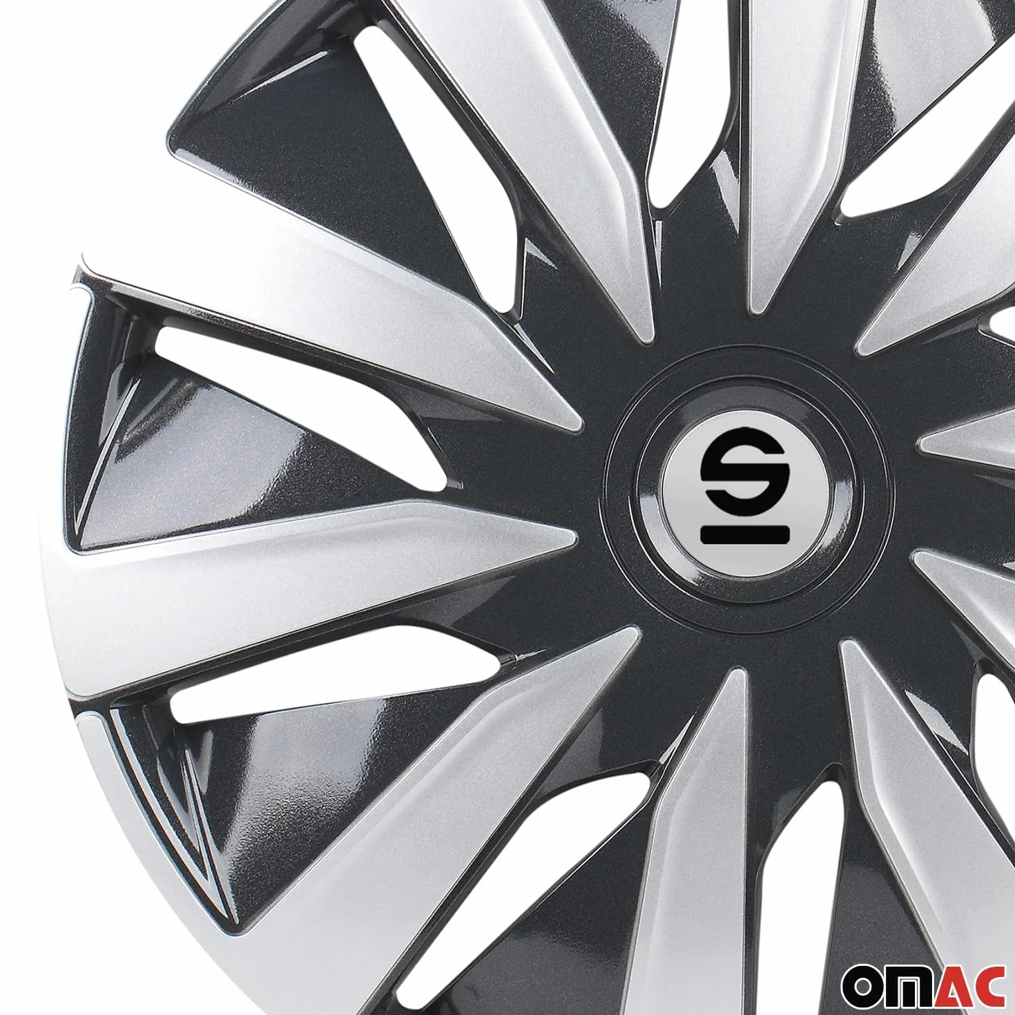 SPARCO SPC1691GRSV Zestaw Kołpak szary/srebrny