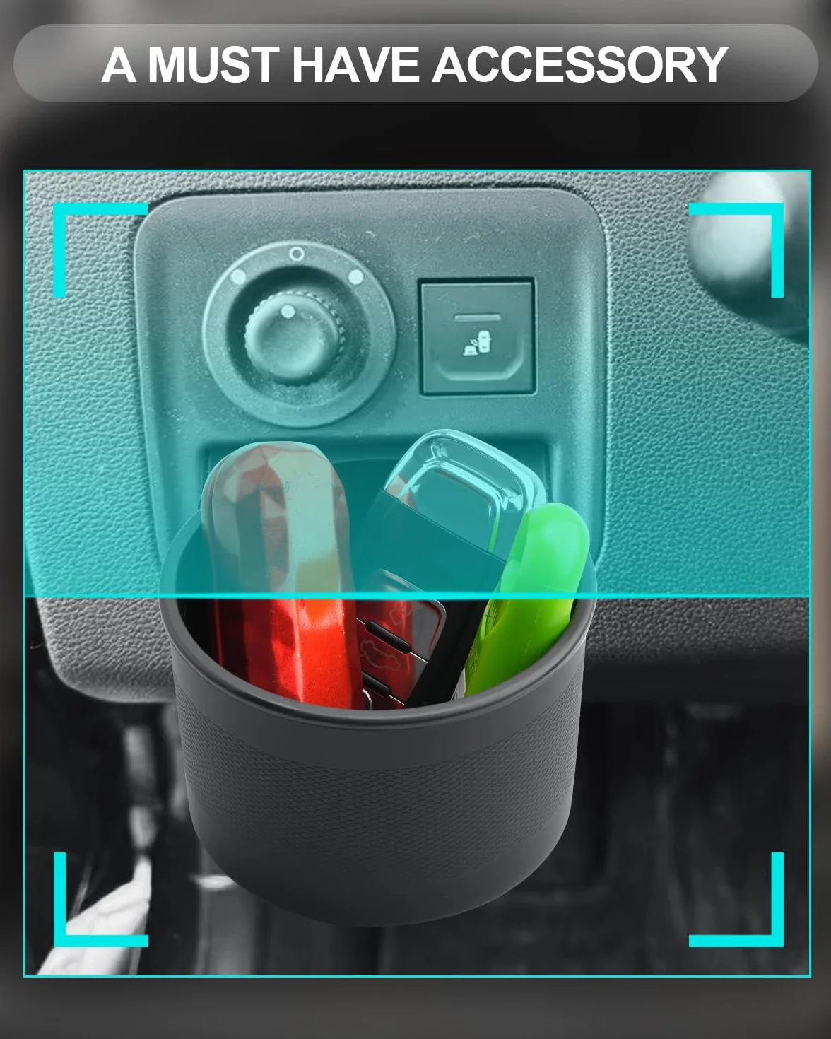 Kompatybilny z Dacia Duster 2 2018-2023 Konsola środkowa Uchwyt na napoje Organizer Uchwyt na butelki