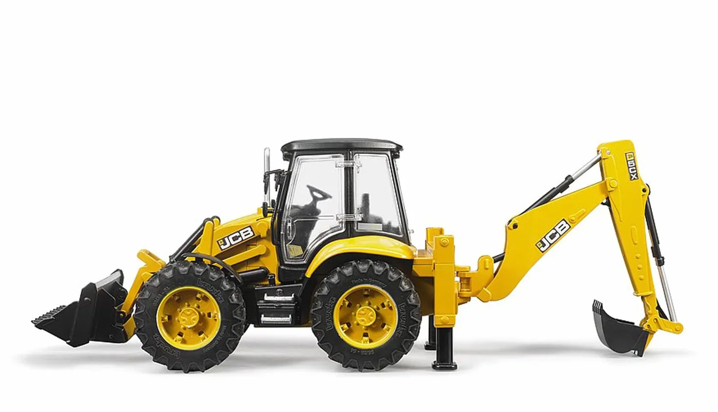 bruder 02454 - Koparka JCB 5CX eco - 1:16 Pojazd budowlany, Plac budowy, Łyżka, Koparka, Robotnik, bworld, Maszyna budowlana, Zabawka
