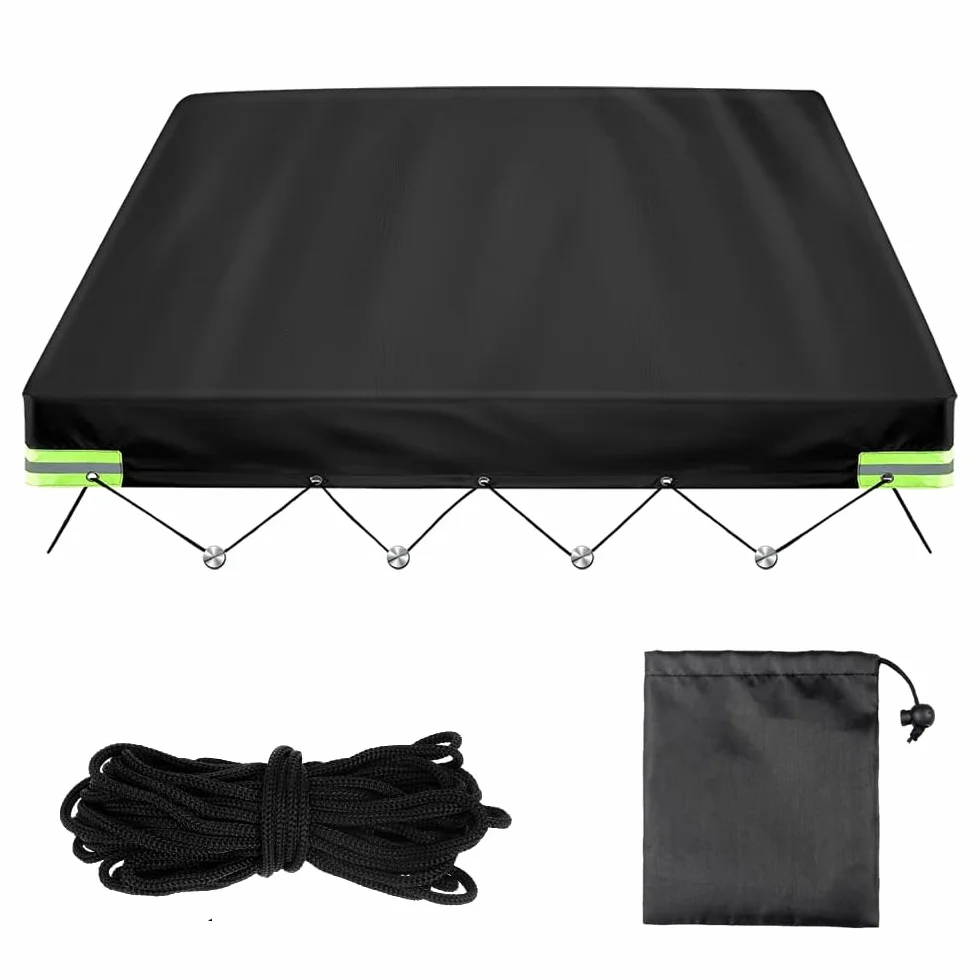 NAVESO Przyczepa plandeka 214 × 122 × 13 cm, 600d plandeka do przyczepy samochodowej, plandeka do różnych modeli przyczep samochodowych