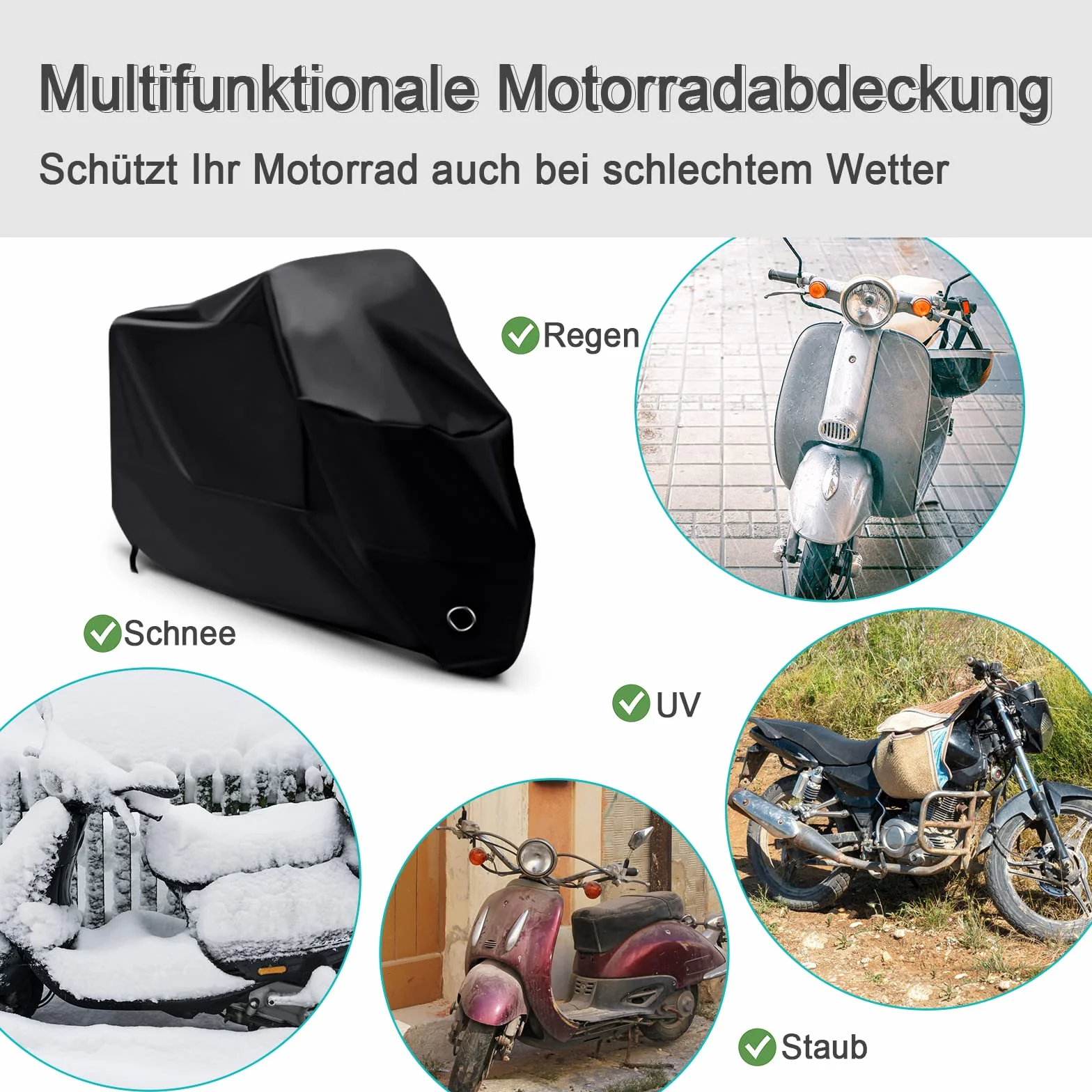 Pokrowiec na motocykl wodoodporna plandeka garaż motocyklowy