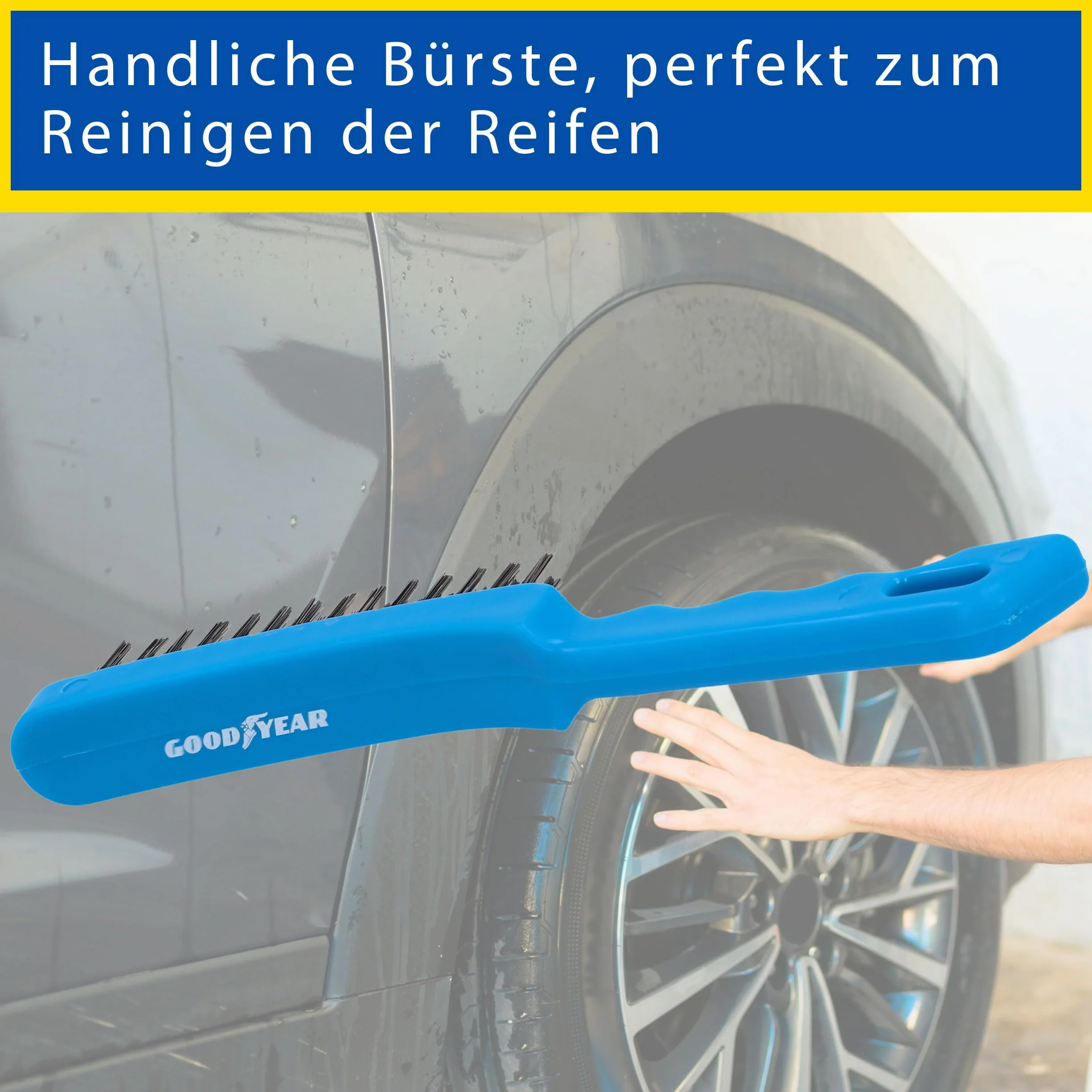 Goodyear Zestaw do wymiany kół 11-częściowy klucz dynamometryczny zestaw kluczy nasadowych czarny