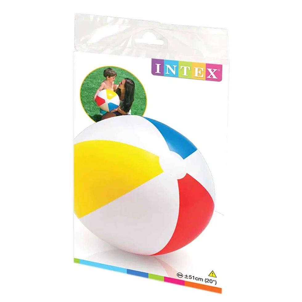 Intex Glossy Panel Ball – nadmuchiwana piłka wodna/piłka plażowa – średnica 51 cm