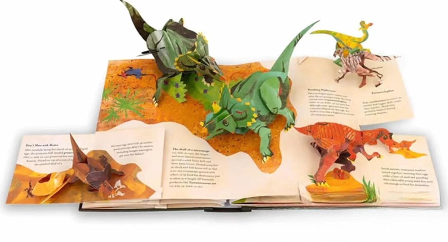 Générique Encyklopedia prehistorycznych dinozaurów 3D dla dzieci - interaktywna książka pop-up z zabawnymi faktami, realistyczną ilustracją, prezent edukacyjny