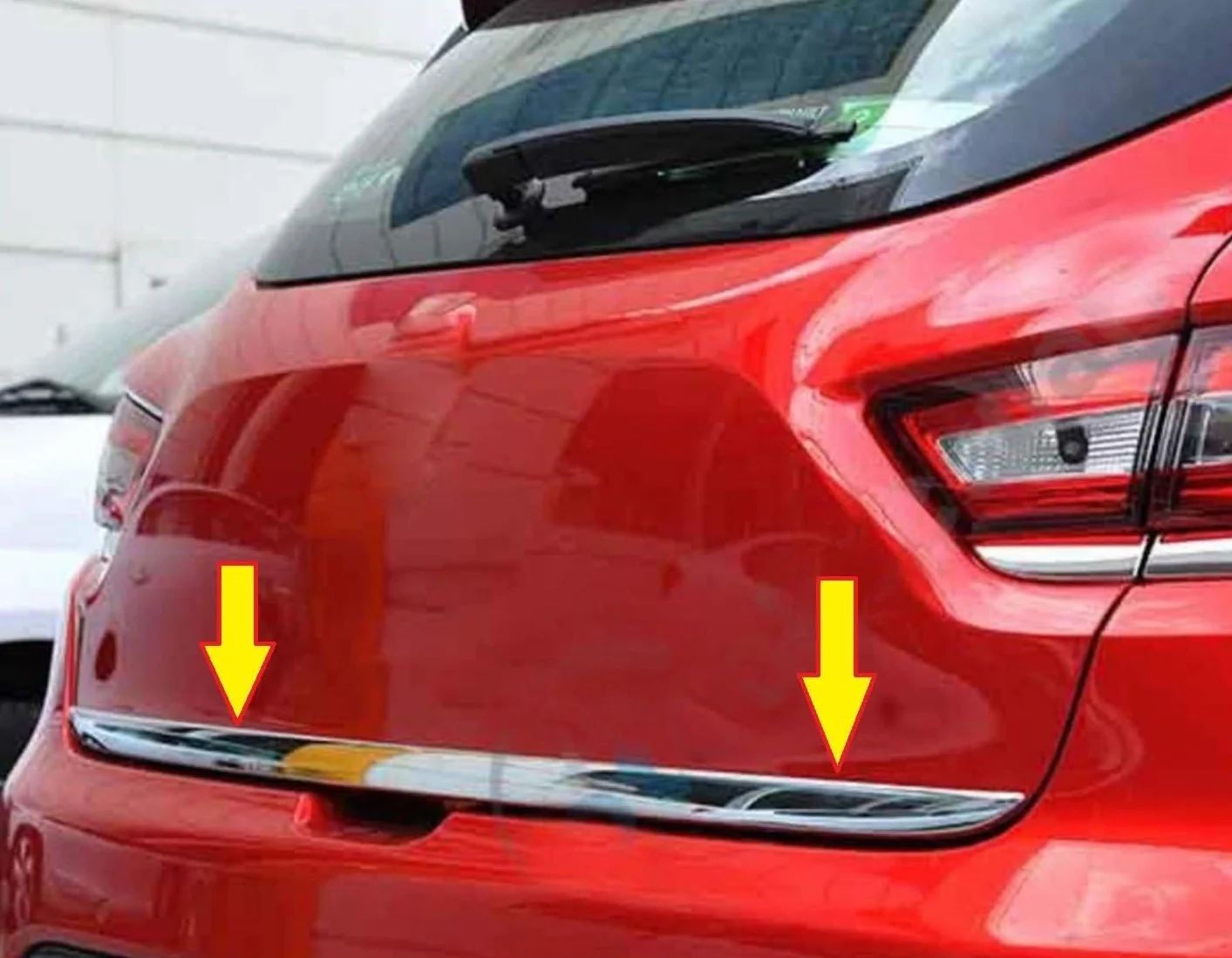 Homry Chromowane paski ze stali nierdzewnej kompatybilne z Renault Clio IV 2012-2018 7 szt.