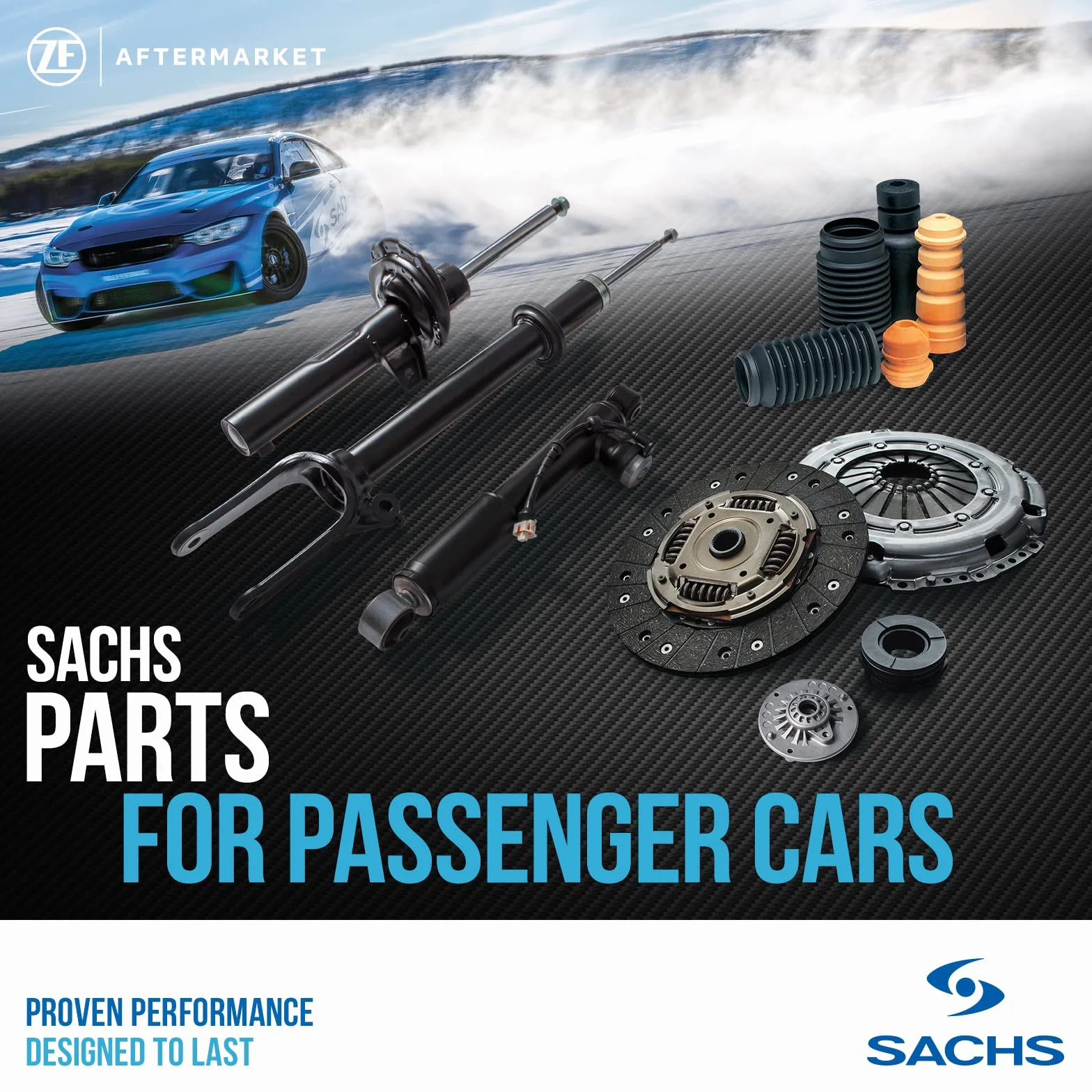 Sachs 317 565 sportowy amortyzator samochodowy