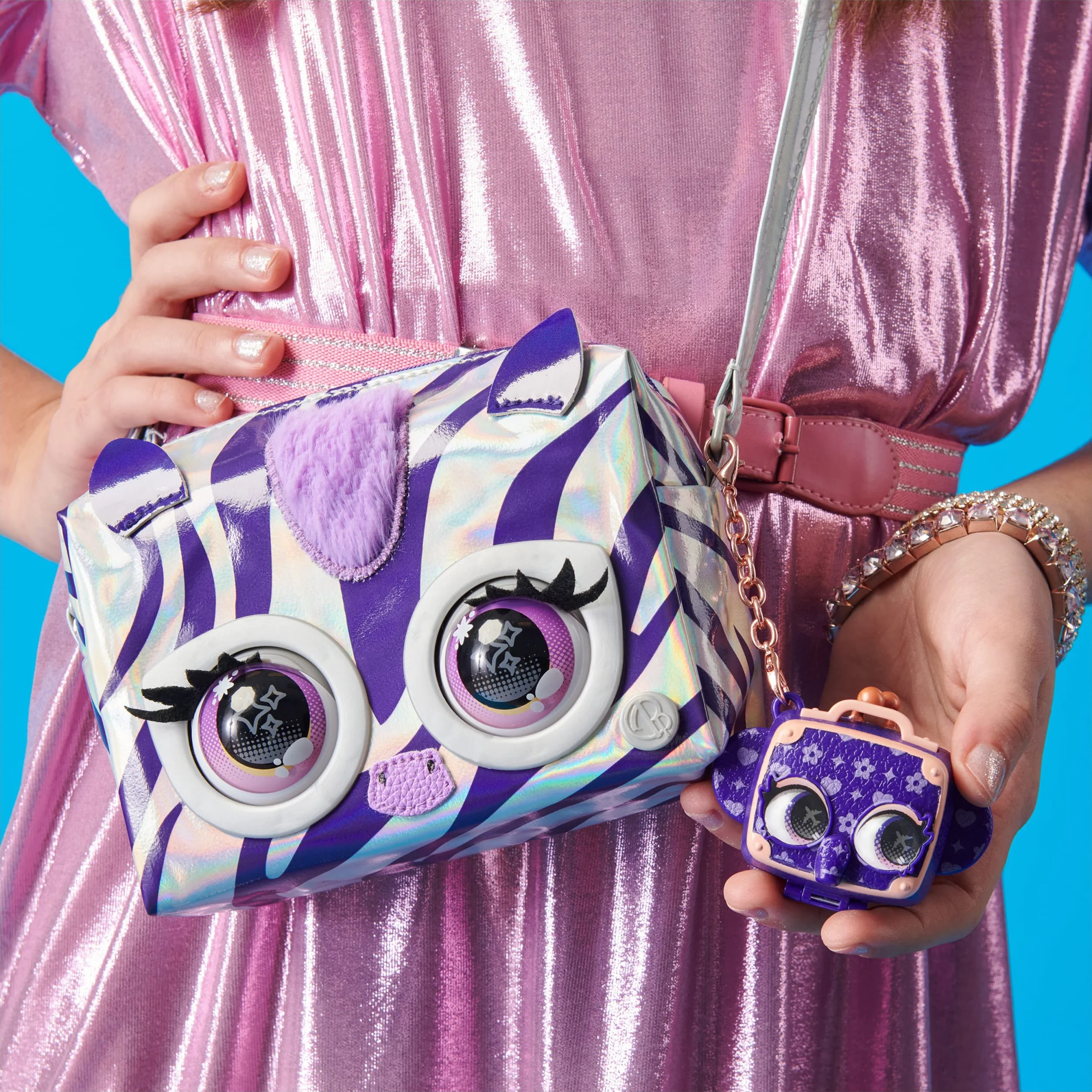 Spin Master Purse Pets: Metallic Magic Zebra - Rebel Stripez (6066464)