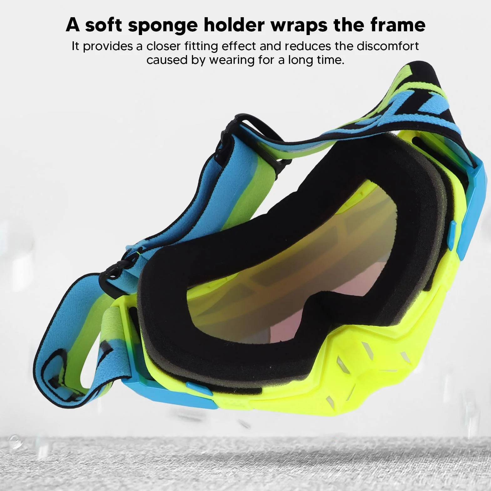 Gogle Motocyklowe Sportowe TPU do Motoru Terenowego - Skuteczna Ochrona Clear Vision, Ciasne Dopasowanie, Poszerz Horyzont - Gogle Jeździeckie dla Kobiet i Mężczyzn