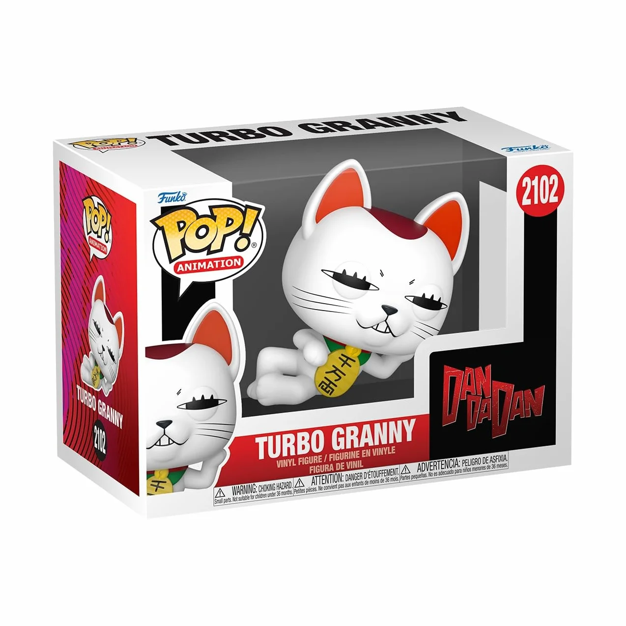 Funko Pop! Animacja: Dandadan - Turbo Granny Cat - Dan da Dan - kolekcjonerska figurka winylowa - pomysł na prezent - Oficjalny towar - Zabawki dla dzieci i dorosłych - Anime Fans
