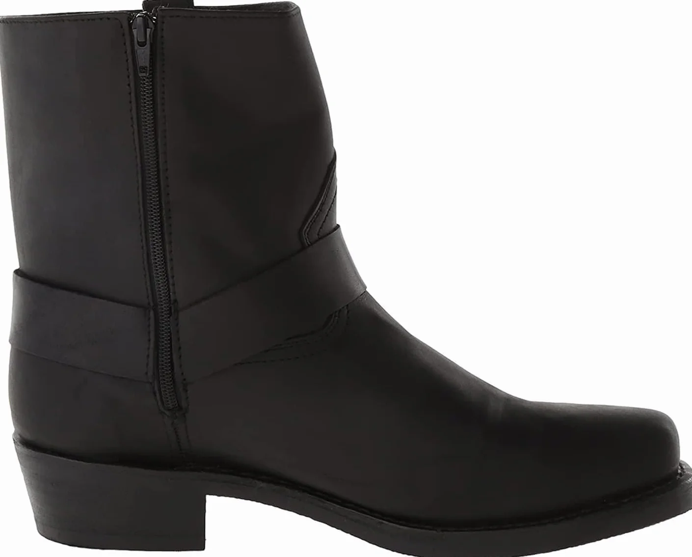 Kowbojki męskie, buty kowbojskie i motocyklowe, skórzane buty zachodnie, antypoślizgowe sznurowane buty do połowy łydki, brązowe, 43 EU