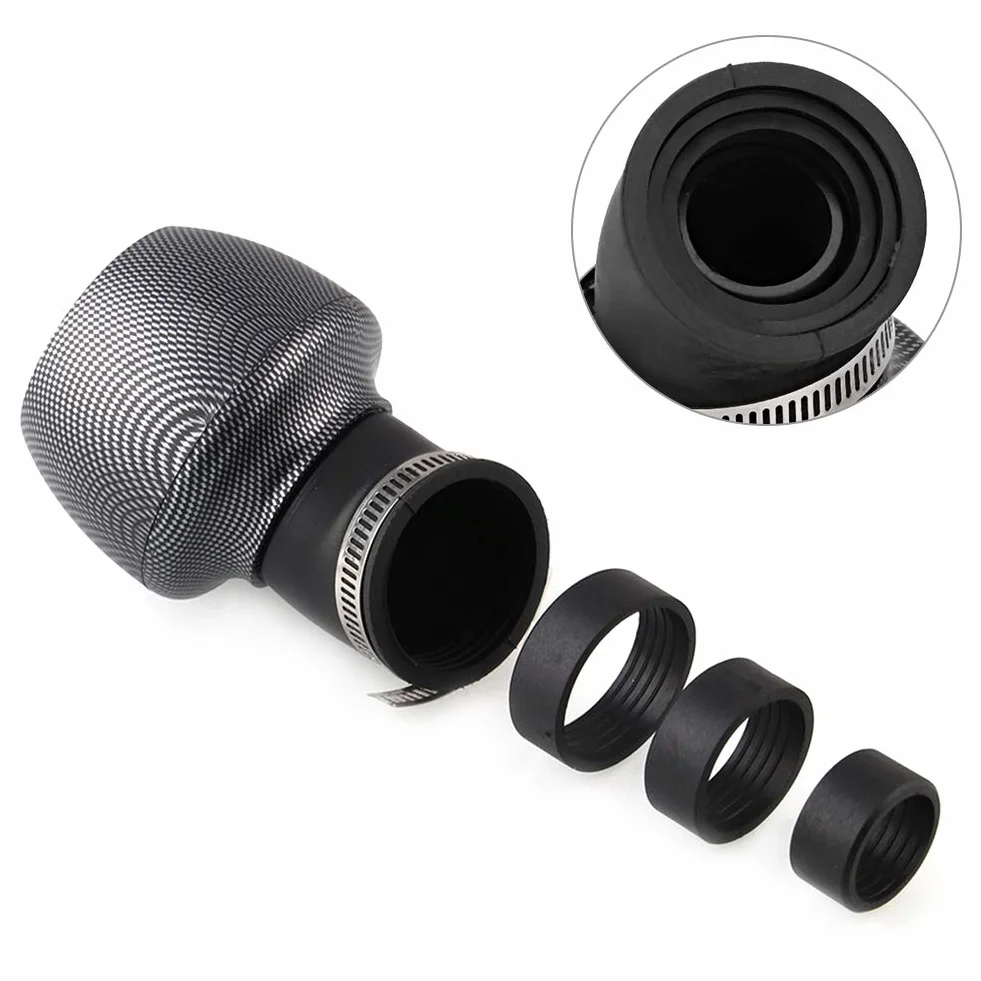 Motocyklowy filtr powietrza uniwersalny filtr powietrza do motocykla filtr wlotowy tekstura włókna węglowego motocykl skuter ATV Do Dirt Bike oczyszczacz powietrza 28 mm 35 mm 45 mm 48 mm
