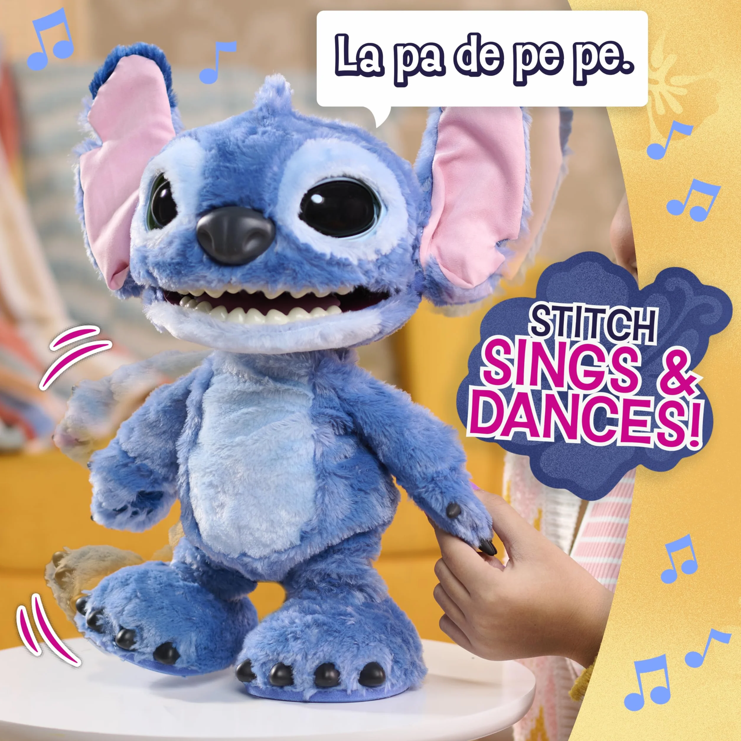 Disney Ultimate Stitch Interactive 17" Plush Toy, 100+ Sounds & Reactions, Inspired by Disney’s Live-Action Film, New Movie Toy for Fans, Girls, Boys, Kids 3+ by Just Play