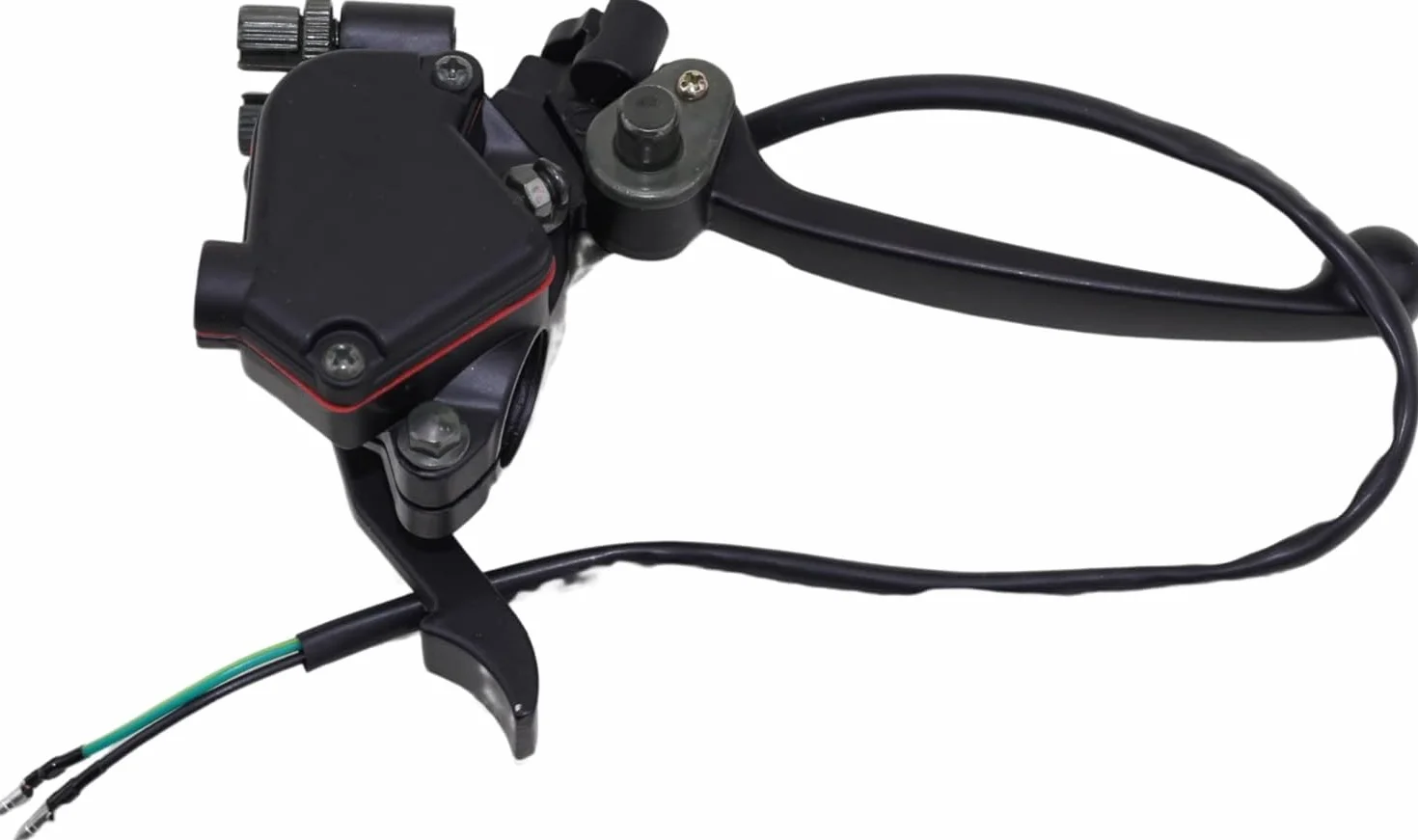 TRKIMAL Kabel kciuka 22 mm z podwójną dźwignią hamulca, zestaw kompatybilny z 50 cm³, 90 cm³, 150 cm³, 250 cm³, ATV, Quad, Roketa, Taotao, Sunl, Kazuma, gokart, 7/8 cala