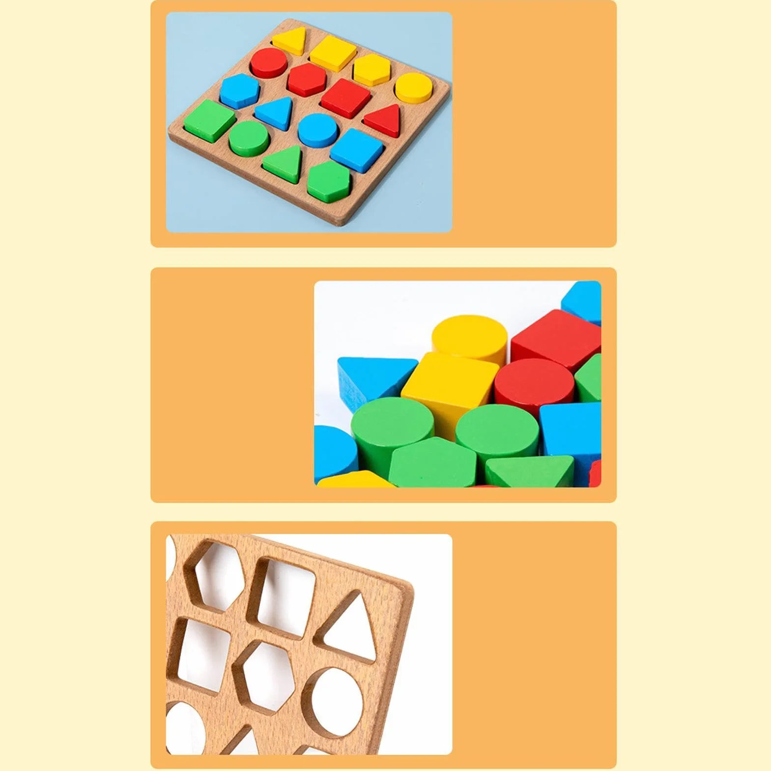 Układanka Kształtów,Sortowanie i Dopasowywanie Edukacyjna Zabawka | 16-elementowe Klocki Puzzle - Do Podróży Dla Chłopców Dziewczynek 3+ Prezent dla Dzieci Szkolny Zajęcia