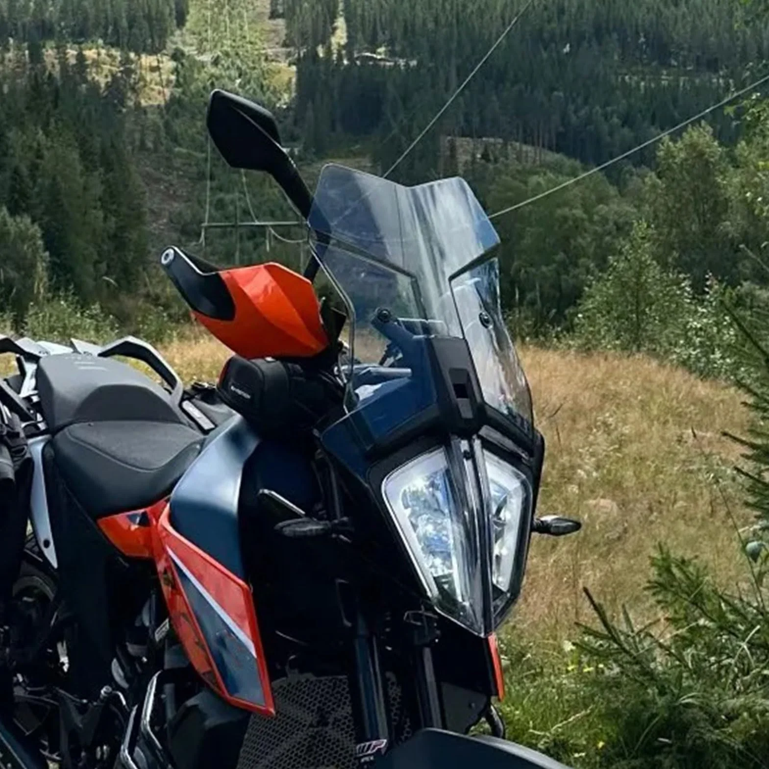Szyba przednia K-T-M 390 Adventure 2020-2023 (lekki dym)