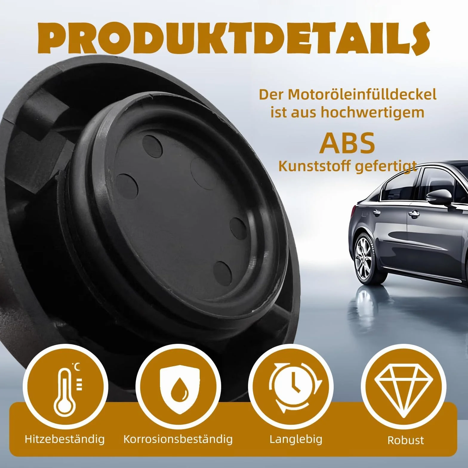 Korek oleju silnikowego – zamiennik do OEM 9670015080, kompatybilny z Peugeot 208 207 307 308 408 2008 5008, Citroen C3 – trwały korek ABS, łatwy montaż, idealny dla wymiany i ochrony silnika