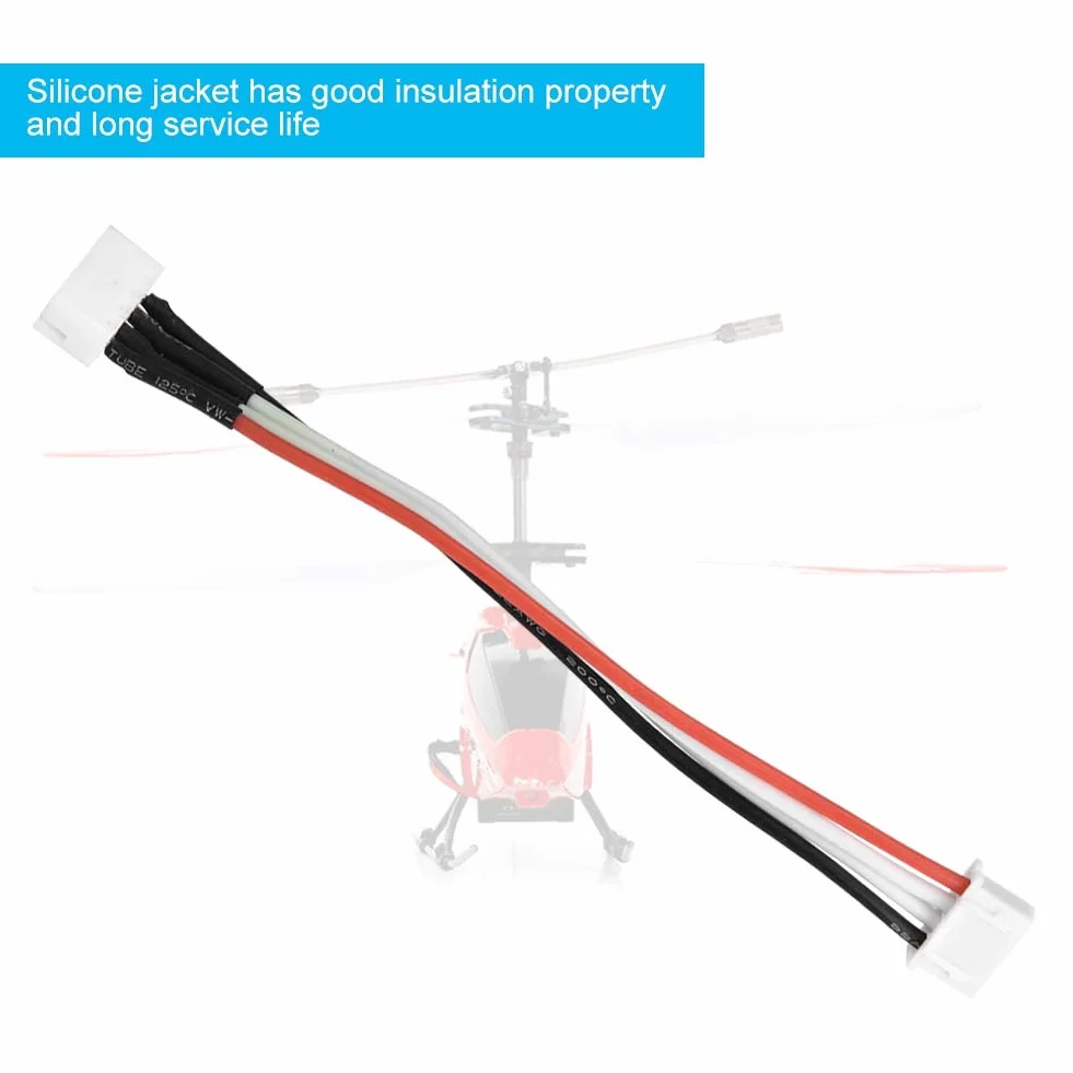 Kabel ładowarki balansera LiPo, 2S 3S 4S 6S Ładowarka równoważąca przewód/wtyczka 22AWG 100mm kabel balansera złącze ładowarki (3S)