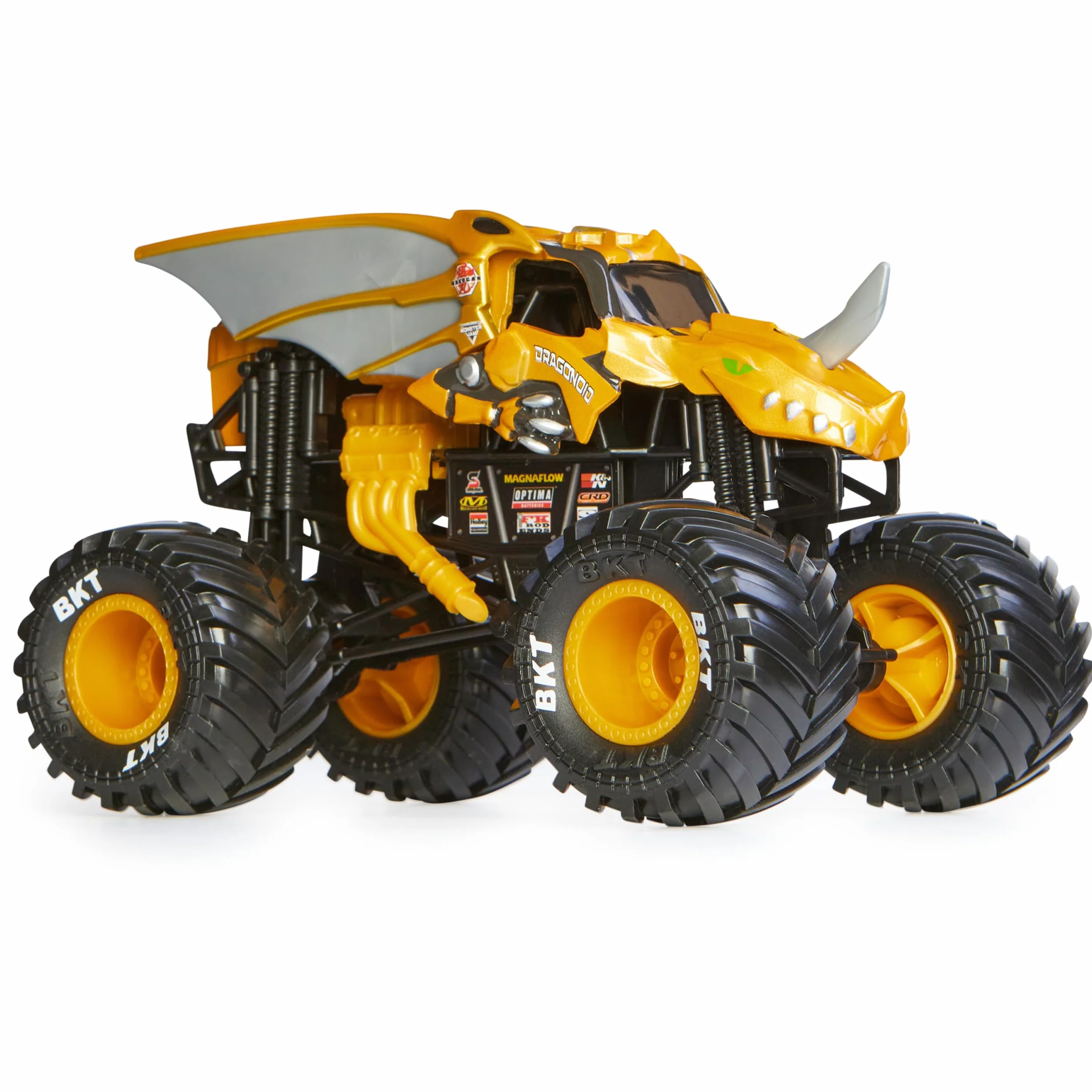 Monster Jam, Bakugan Dragonoid Monster Truck, kolekcjonerski pojazd odlewany ciśnieniowo, skala 1:24, zabawki dla dzieci dla chłopców w wieku od 3 lat