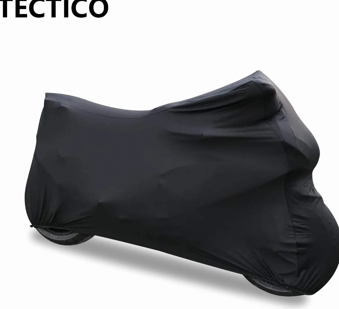 TECTICO Pokrowiec na motocykl elastyczny oddychający XL 228 x 91 x 124 cm czarny