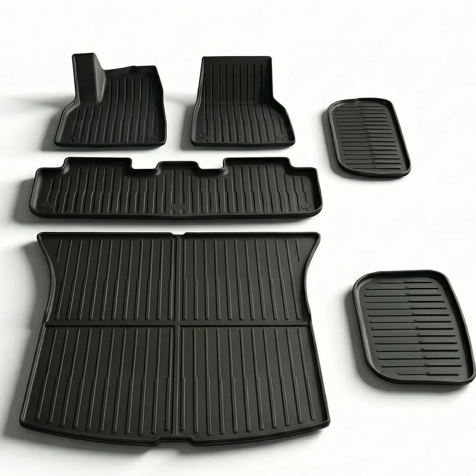 Tesla Model Y Juniper Accessories 2025/2026 All Weather TPE Anti-Slip Floor Mats Cargo Liner 5-osobowe