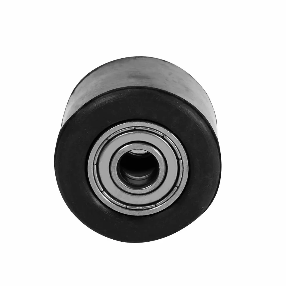Rolka Koła Pasowego łańcucha, Rolka Napinacza łańcucha 8mm Prowadnica Koła Pasowego do Motocykla Enduro Bike Enduro (czarny)