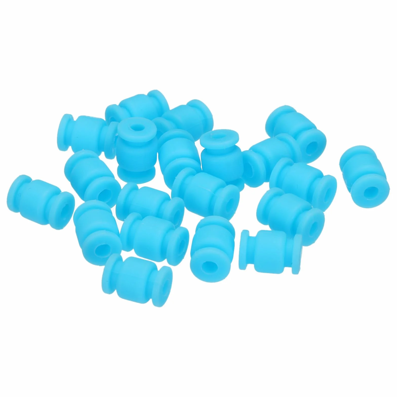 QUARKZMAN RC kulki gumowe antywibracyjne do RC F4 F7, kontroler lotu, Gimbal M3,5 x 13 mm, kulki amortyzujące wstrząsy, modele RC DIY akcesoria do dronów (niebieskie), opakowanie 36 sztuk